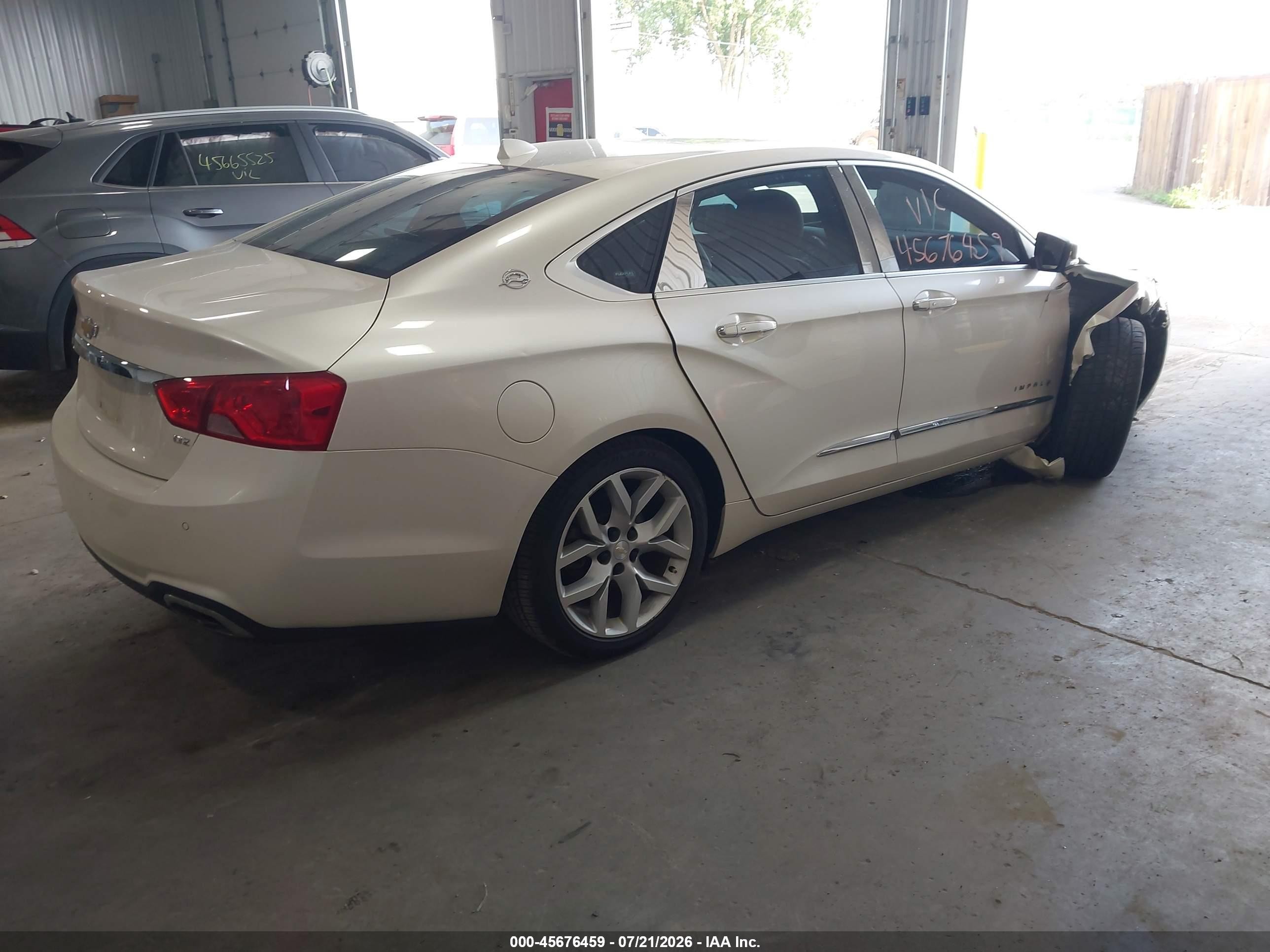 2014 Chevrolet Impala 2lz White vin: 1G1155S34EU127417