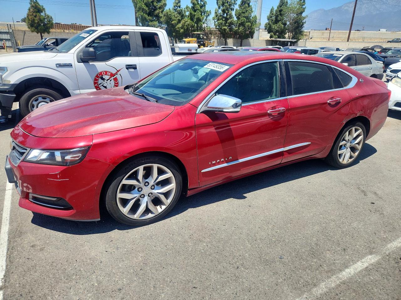 2014 Chevrolet Impala Ltz Burgundy vin: 1G1155S35EU162743
