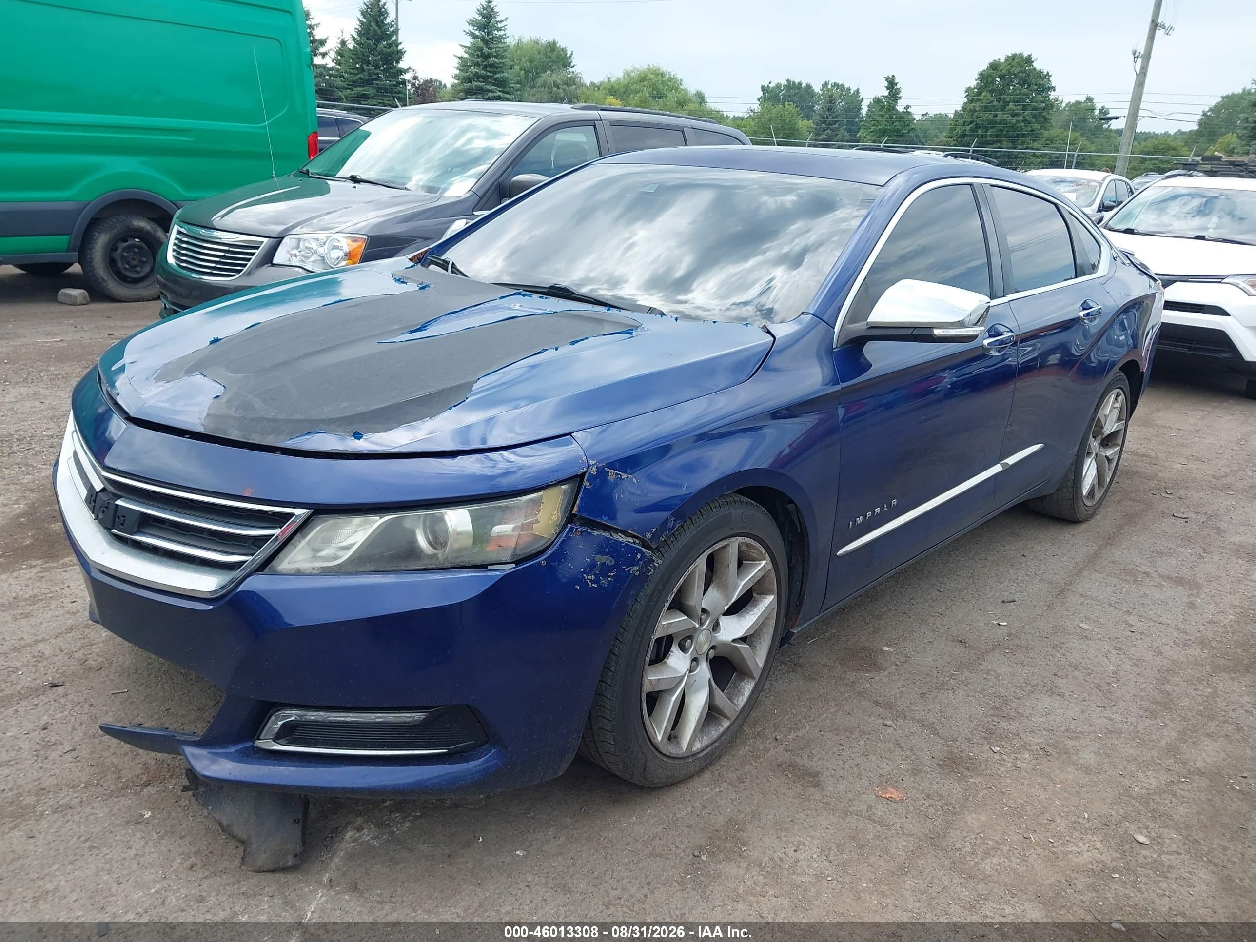 2014 Chevrolet Impala 2lz Синий vin: 1G1155S35EU168607