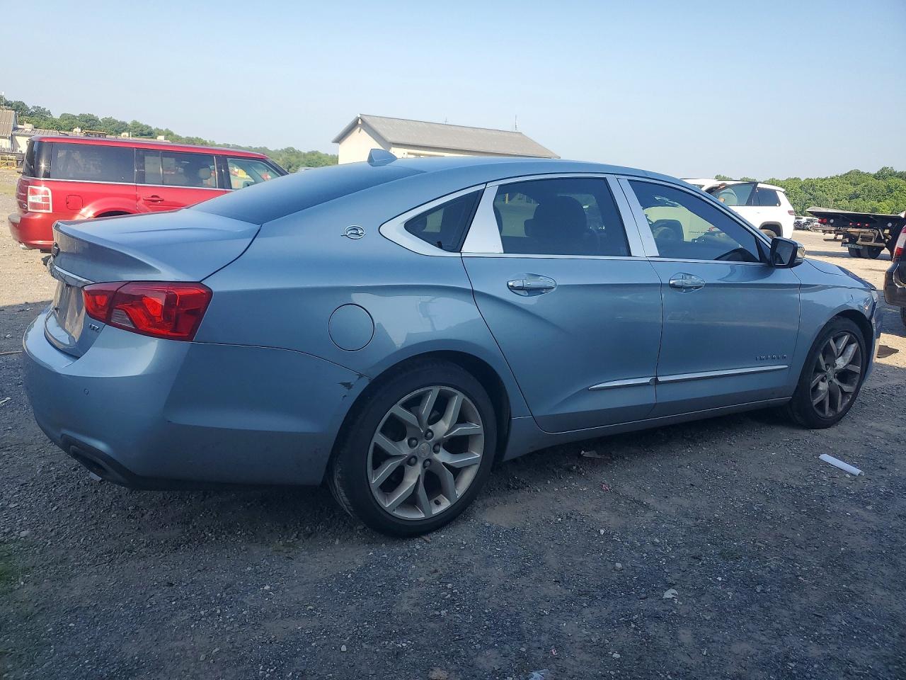 2014 Chevrolet Impala Ltz Blue vin: 1G1155S37EU115245