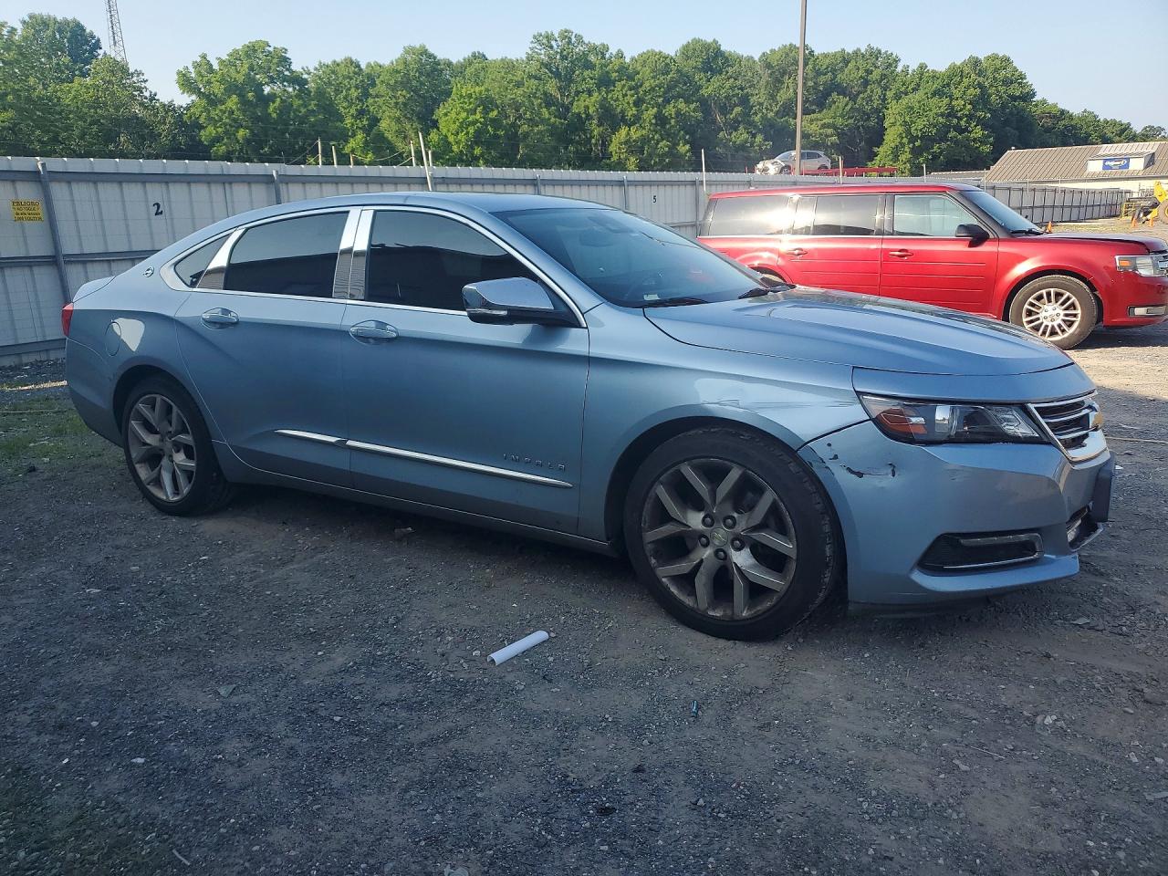 2014 Chevrolet Impala Ltz Blue vin: 1G1155S37EU115245