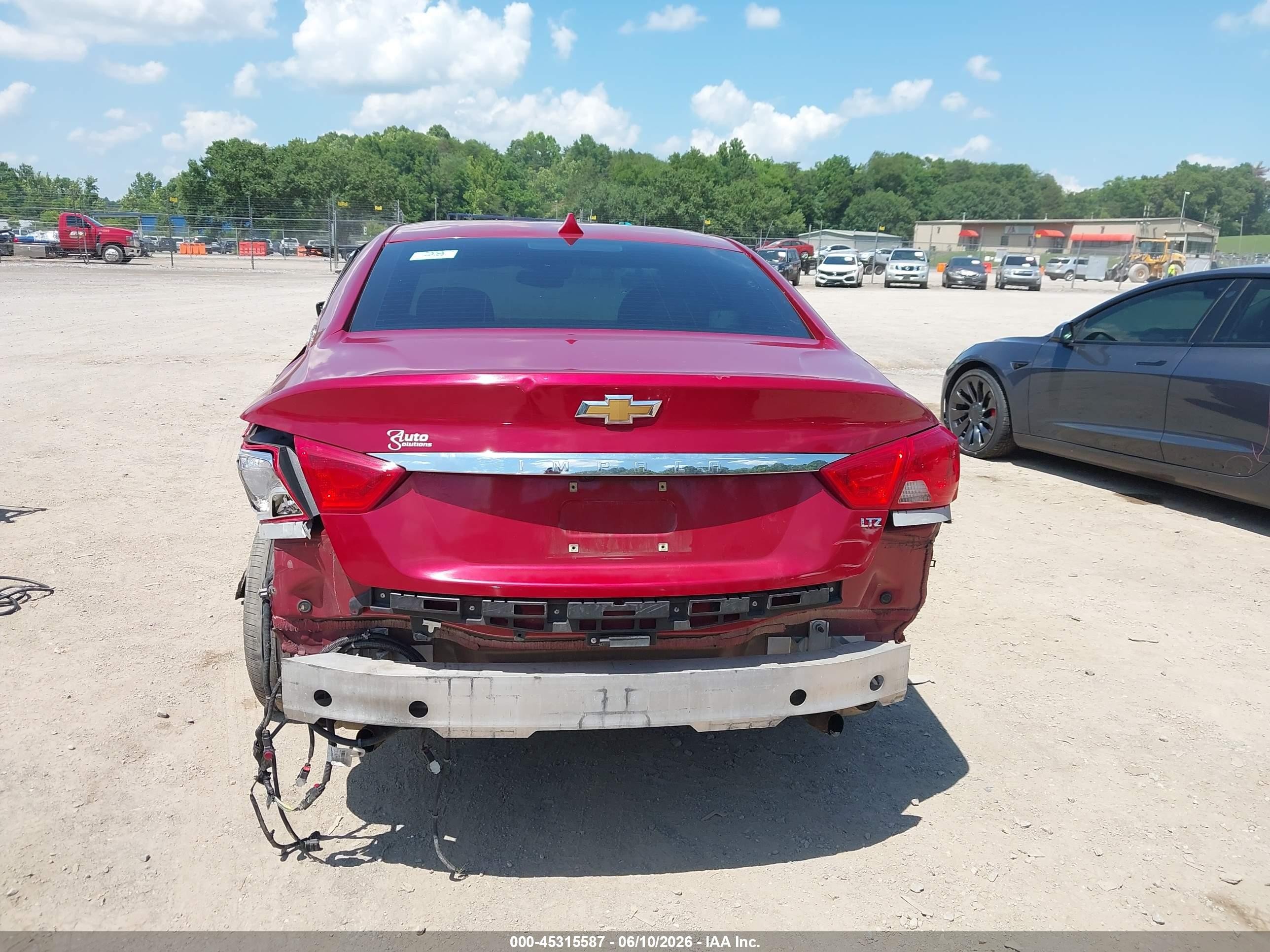 2014 Chevrolet Impala 2lz Red vin: 1G1155S38EU109843