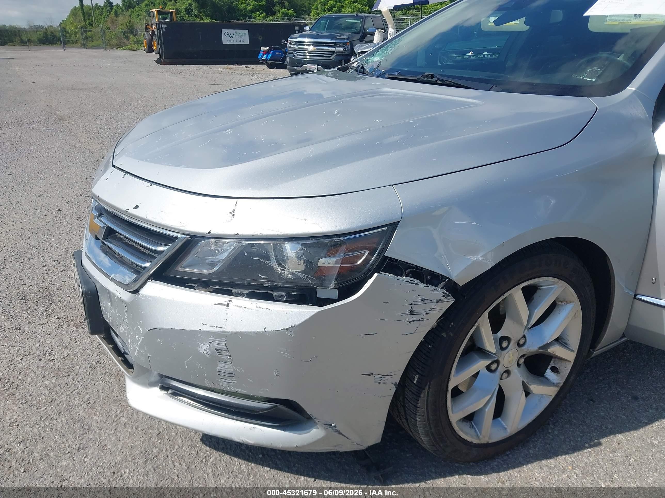 2015 Chevrolet Impala 1lz Silver vin: 1G1155SL2FU114859