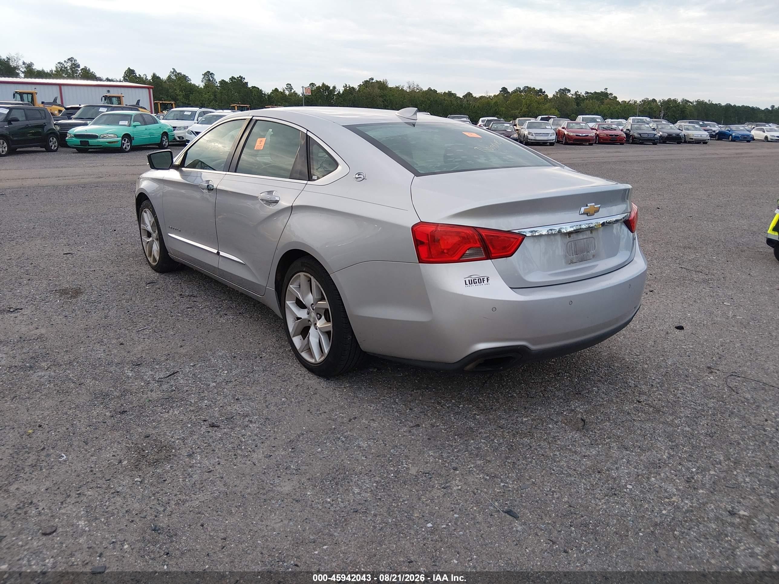 2015 Chevrolet Impala 1lz Серебряный vin: 1G1155SL5FU114600