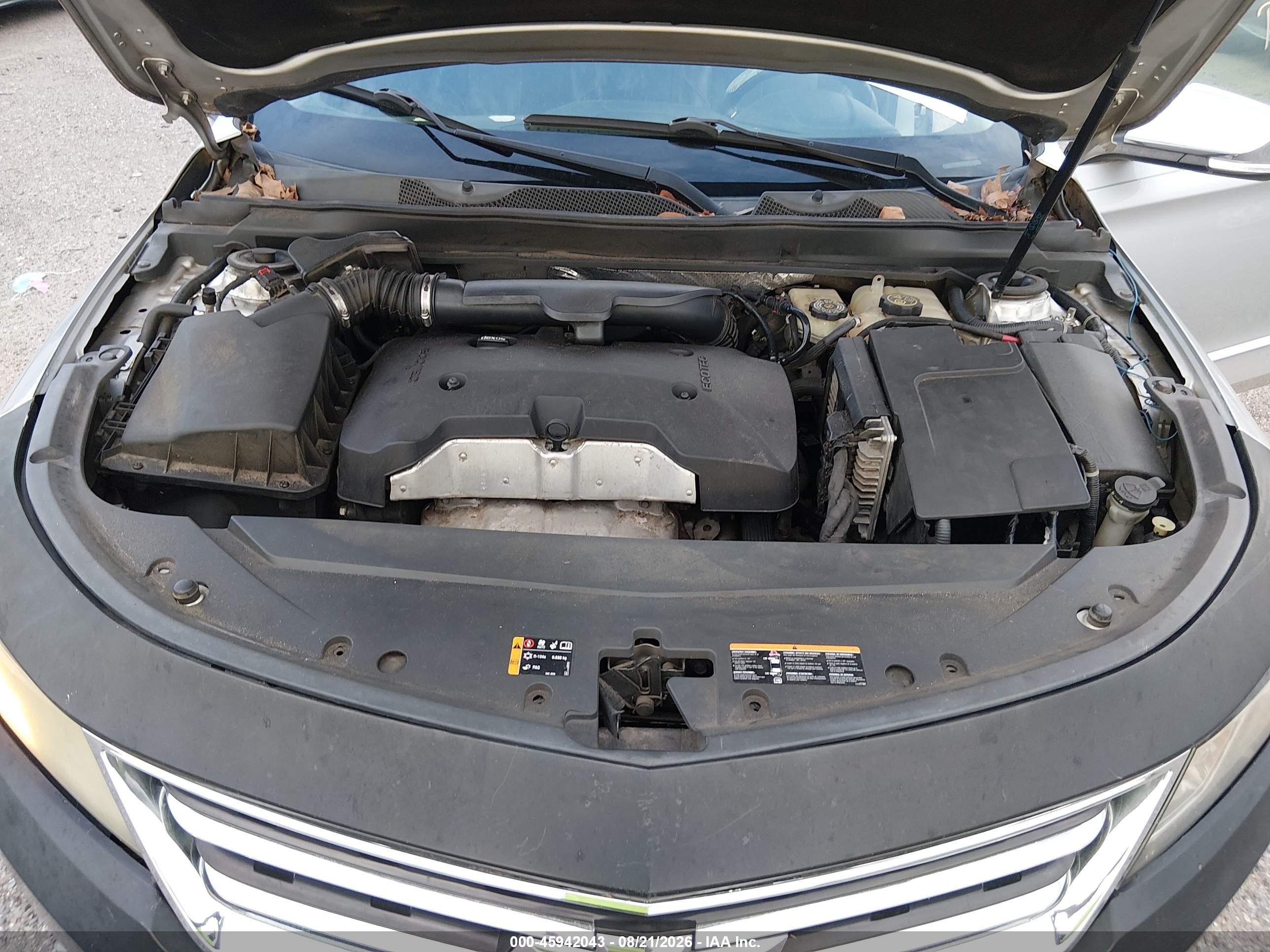 2015 Chevrolet Impala 1lz Серебряный vin: 1G1155SL5FU114600