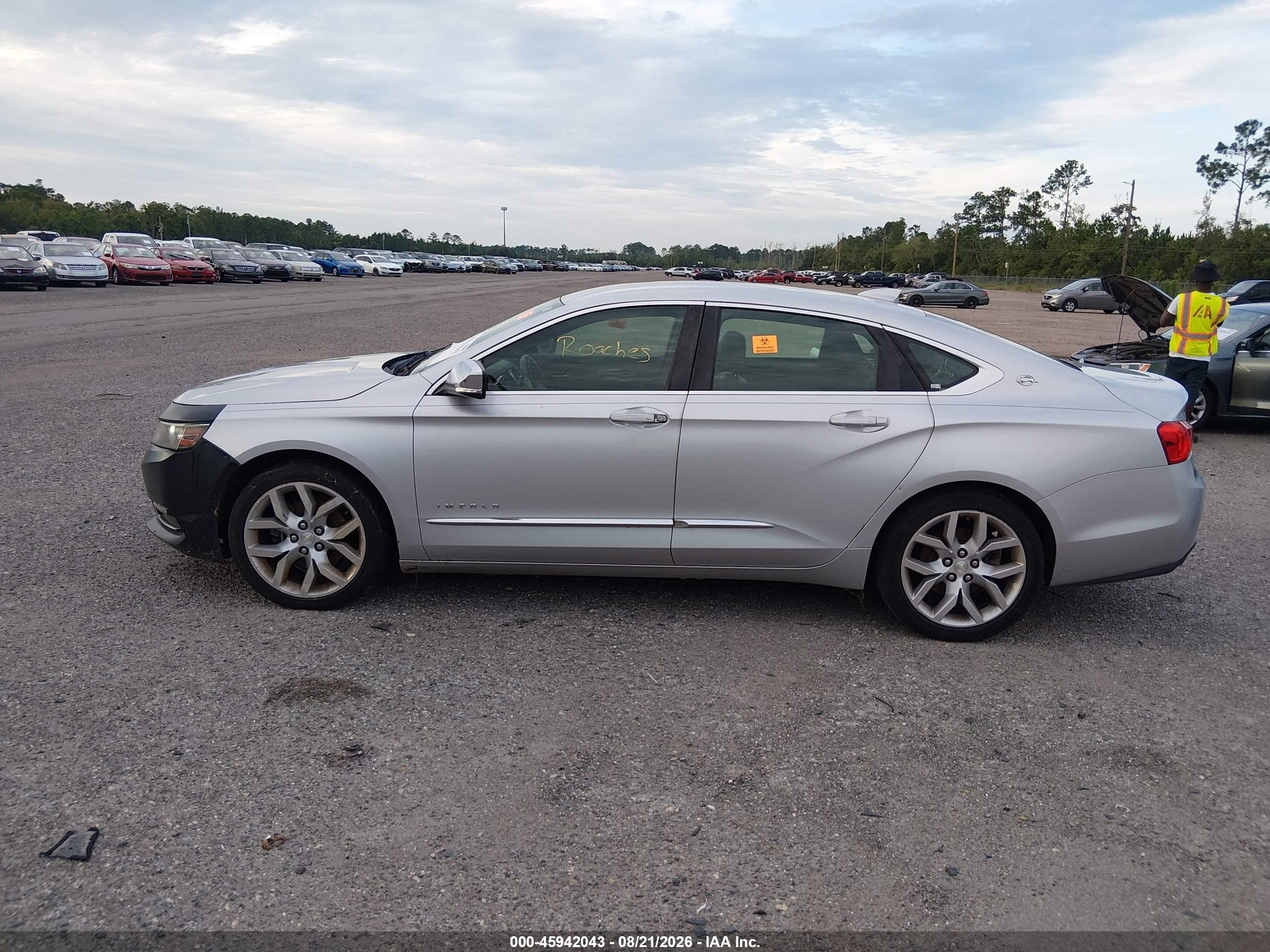 2015 Chevrolet Impala 1lz Серебряный vin: 1G1155SL5FU114600