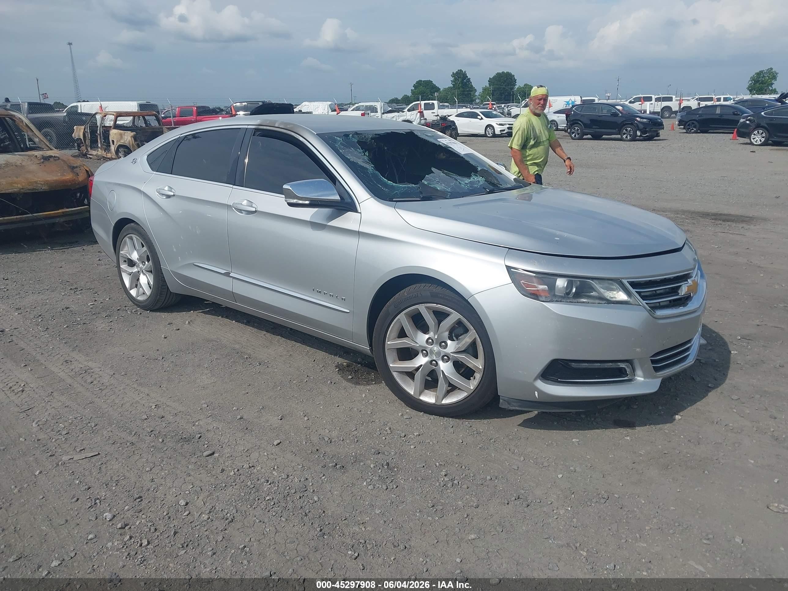 2015 Chevrolet Impala 1lz Silver vin: 1G1155SL6FU113388