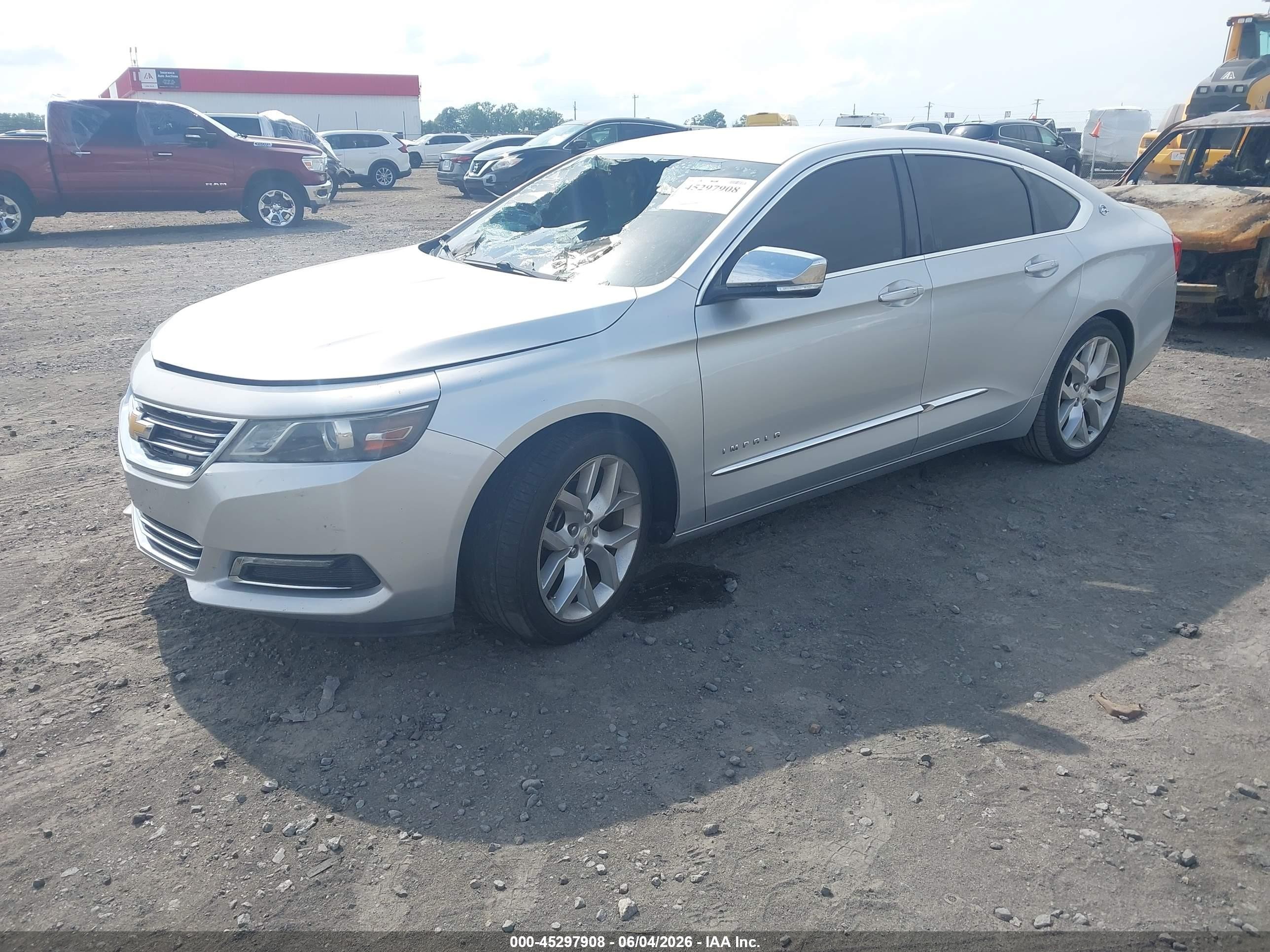 2015 Chevrolet Impala 1lz Silver vin: 1G1155SL6FU113388