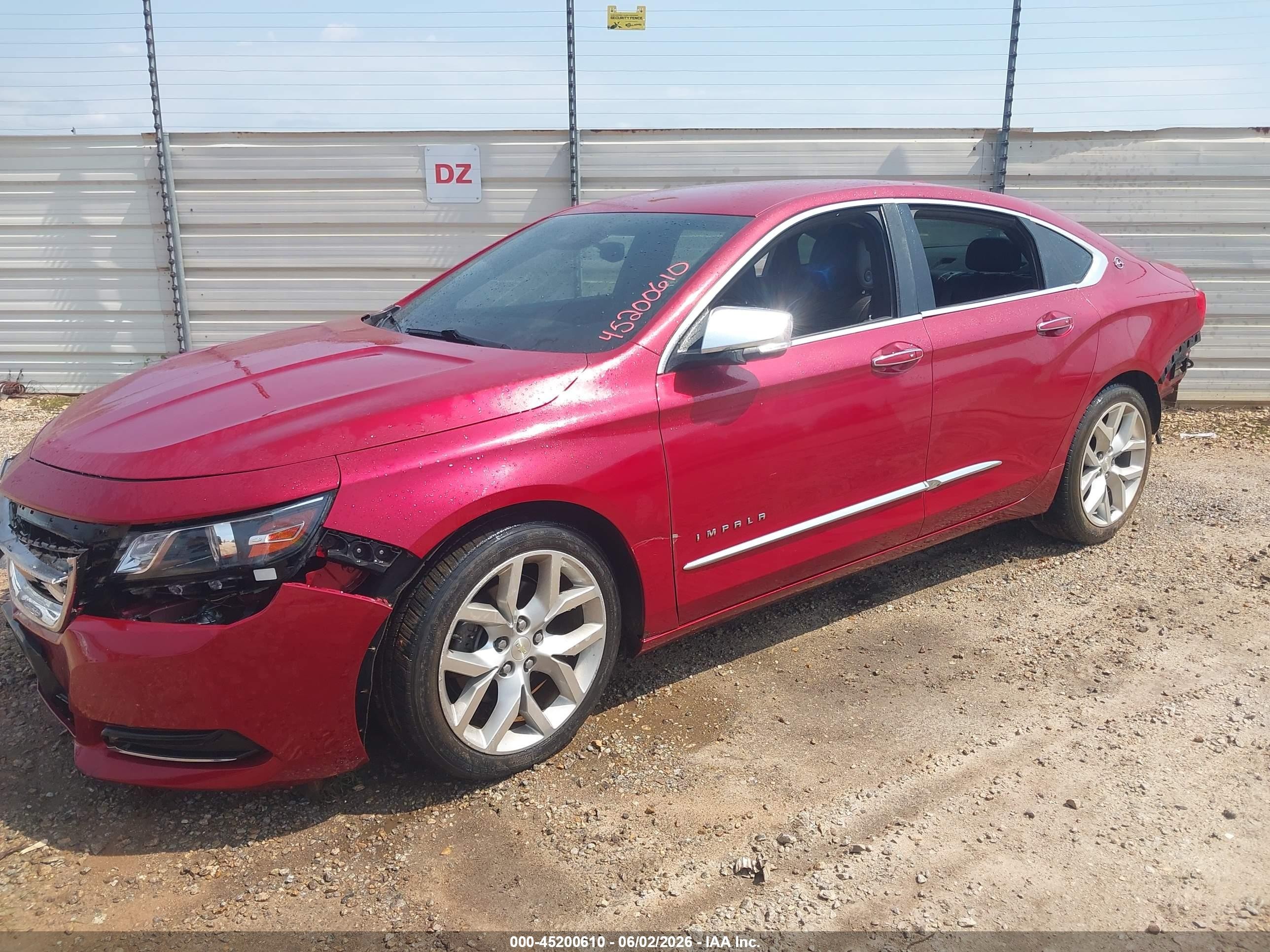 2015 Chevrolet Impala 2lz Burgundy vin: 1G1165S32FU114499
