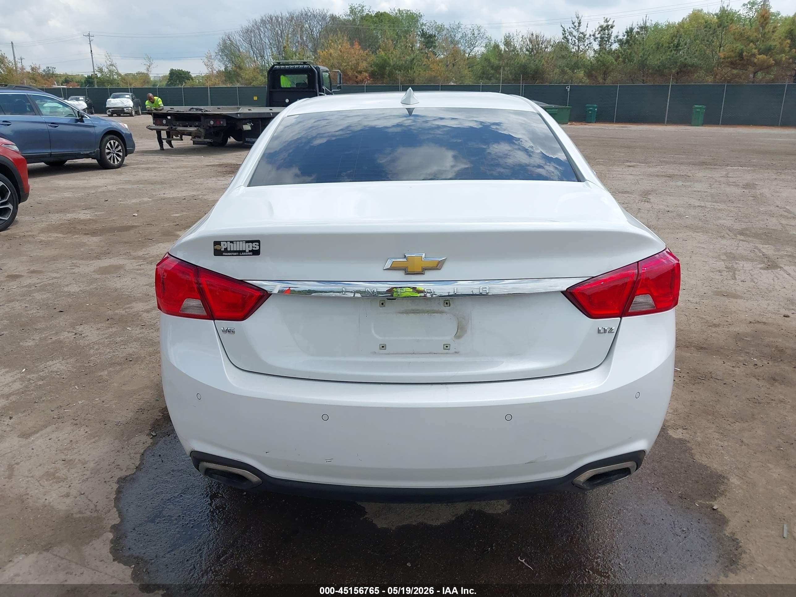 2015 Chevrolet Impala 2lz White vin: 1G1165S34FU125200