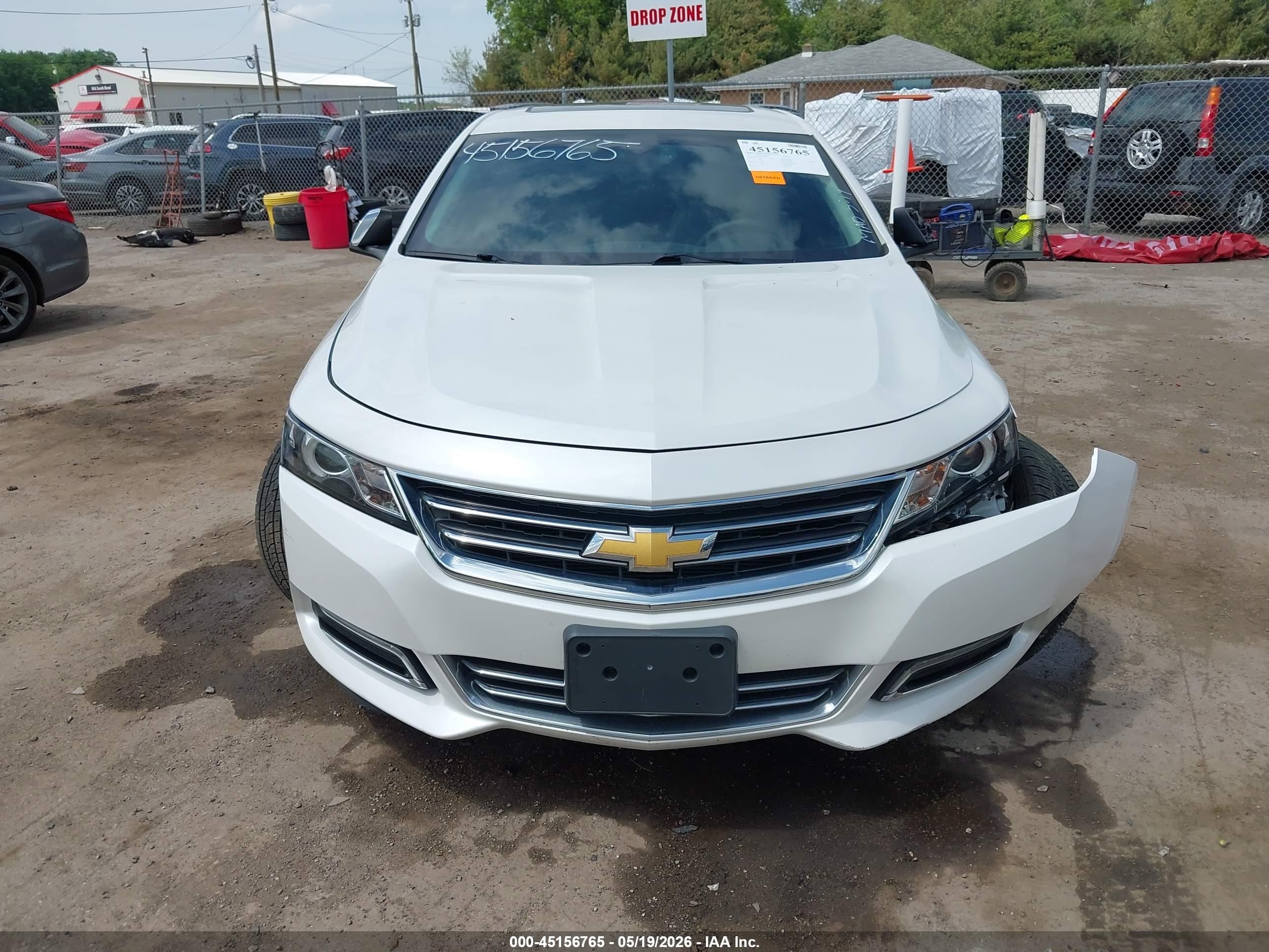 2015 Chevrolet Impala 2lz White vin: 1G1165S34FU125200
