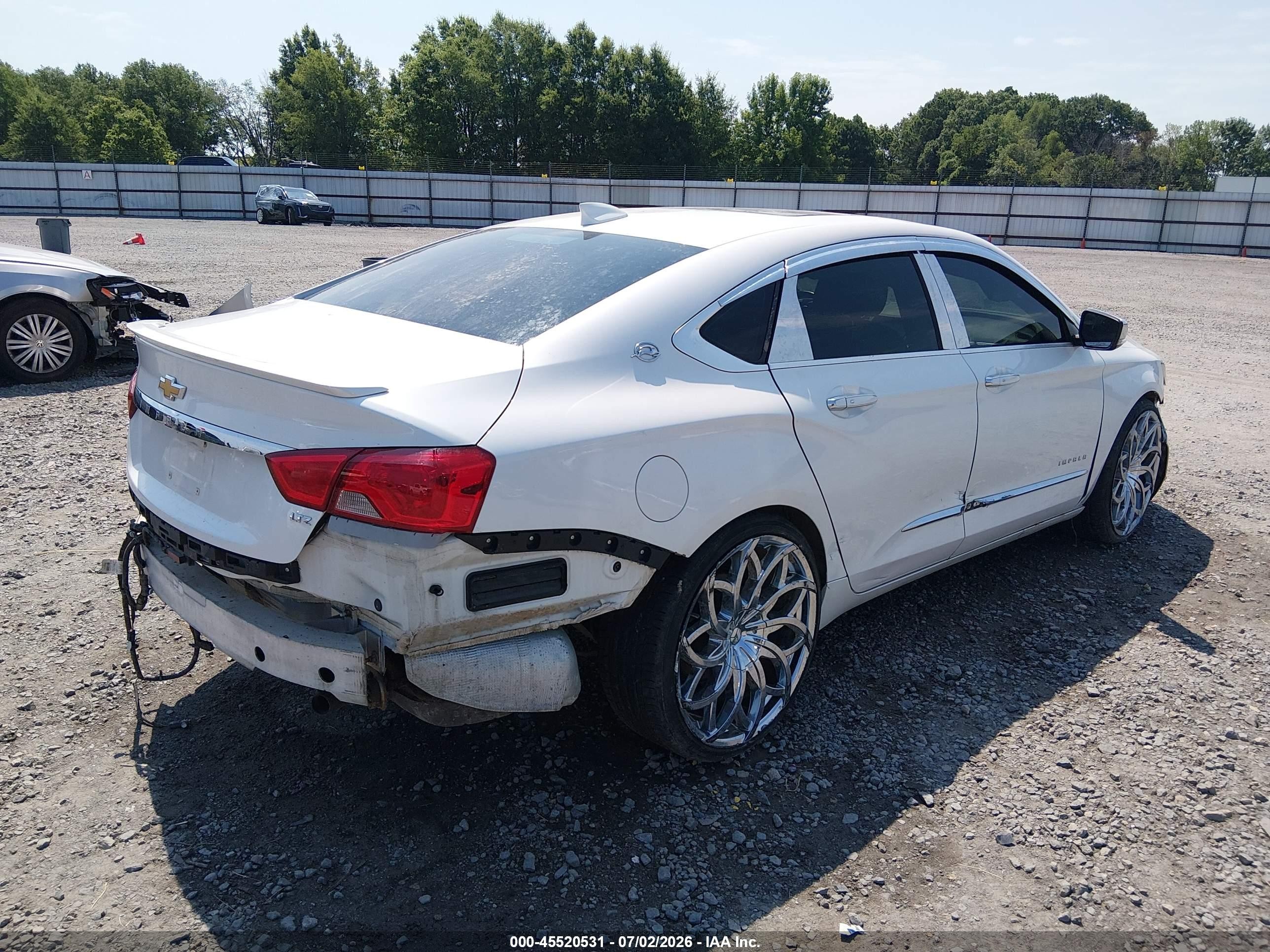 2015 Chevrolet Impala 2lz White vin: 1G1165S35FU116814