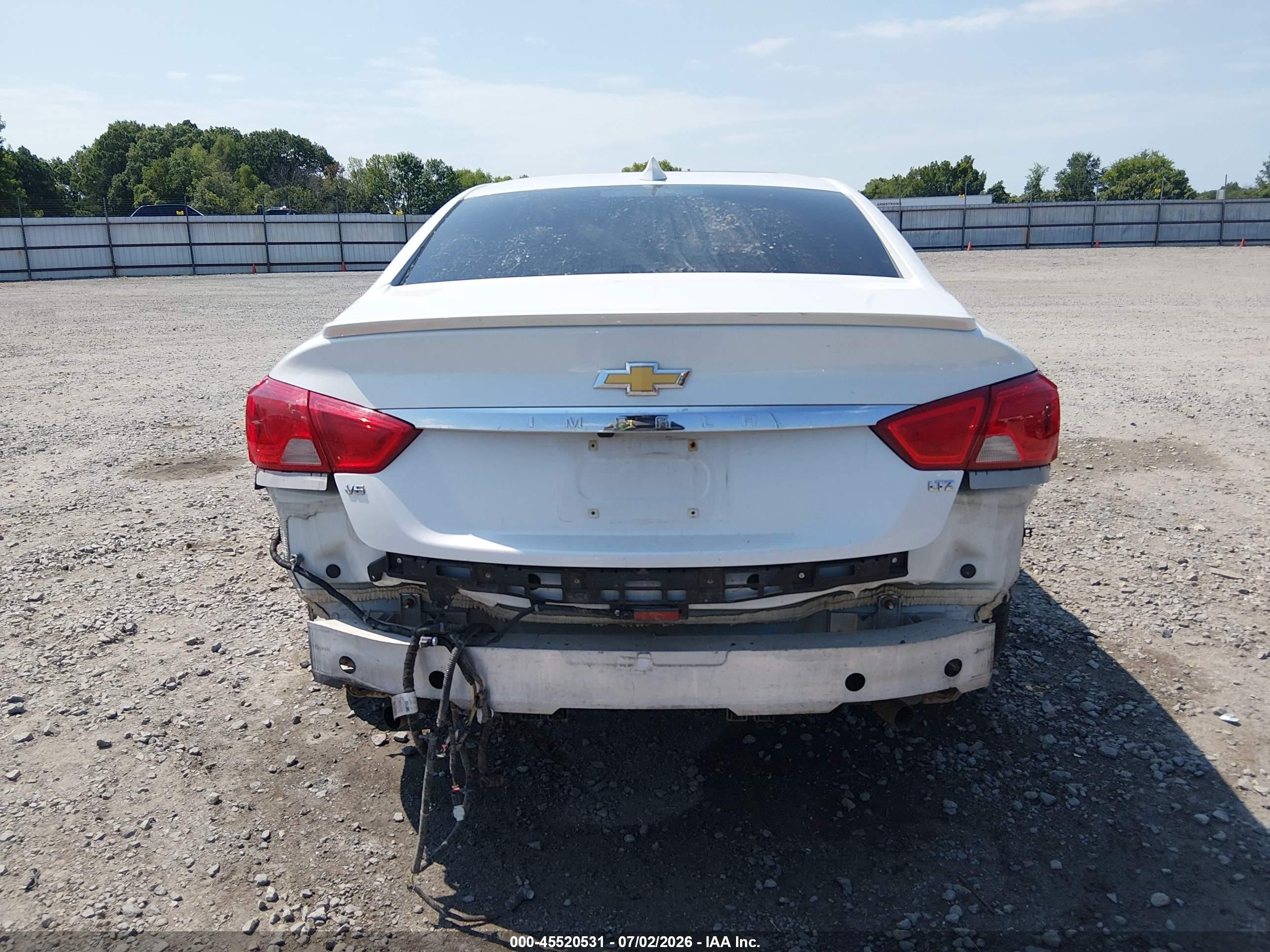 2015 Chevrolet Impala 2lz White vin: 1G1165S35FU116814
