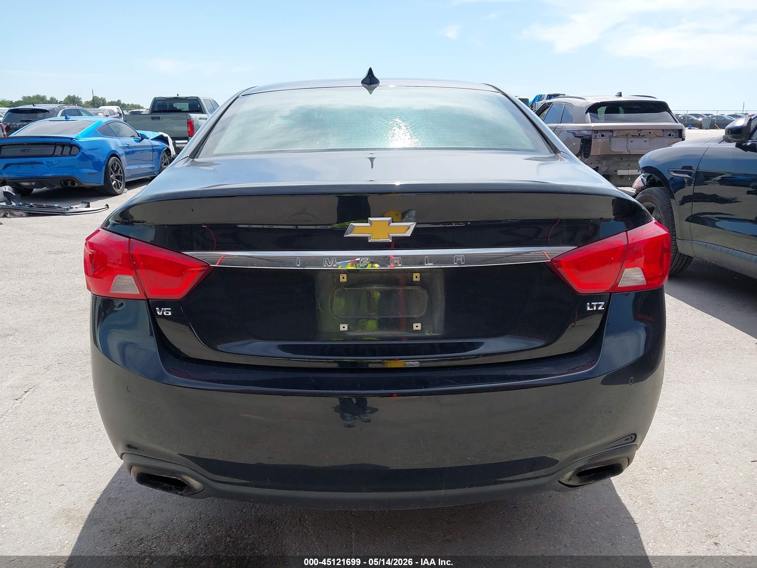 2015 Chevrolet Impala 2lz Черный vin: 1G1165S35FU130325