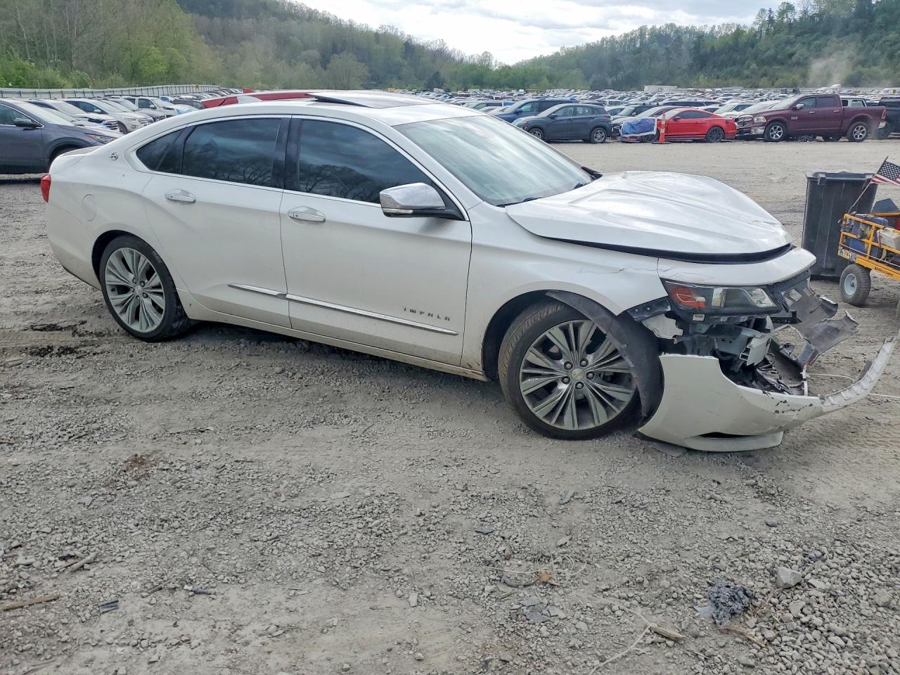 2015 Chevrolet Impala Ltz White vin: 1G1165S35FU135783