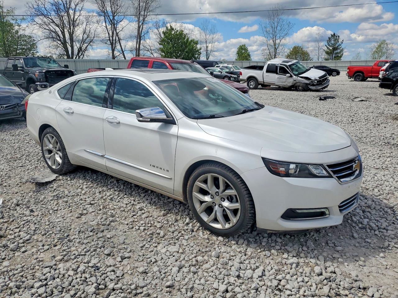 2015 Chevrolet Impala Ltz White vin: 1G1165S37FU122811
