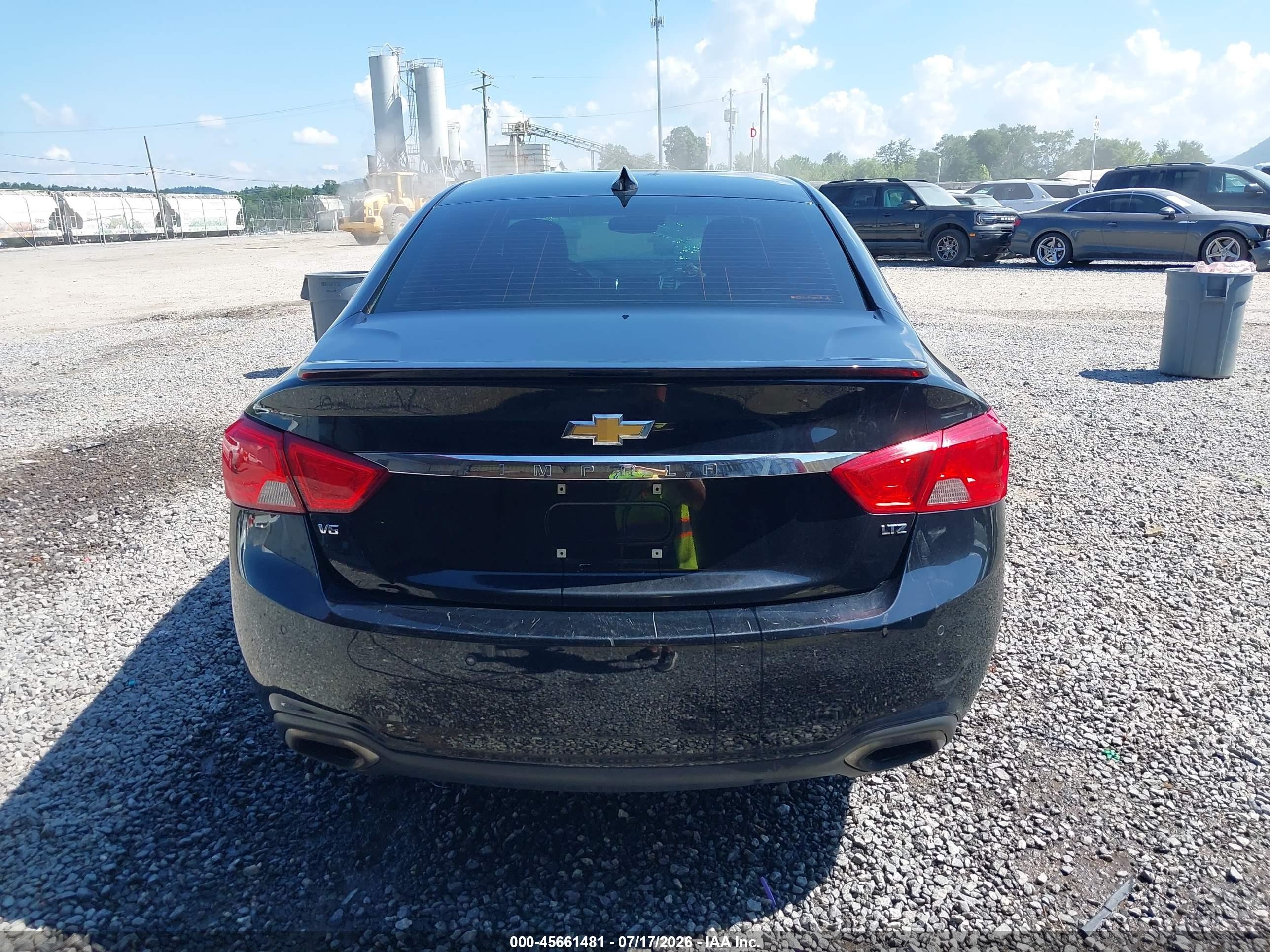 2015 Chevrolet Impala 2lz Черный vin: 1G1165S3XFU129610