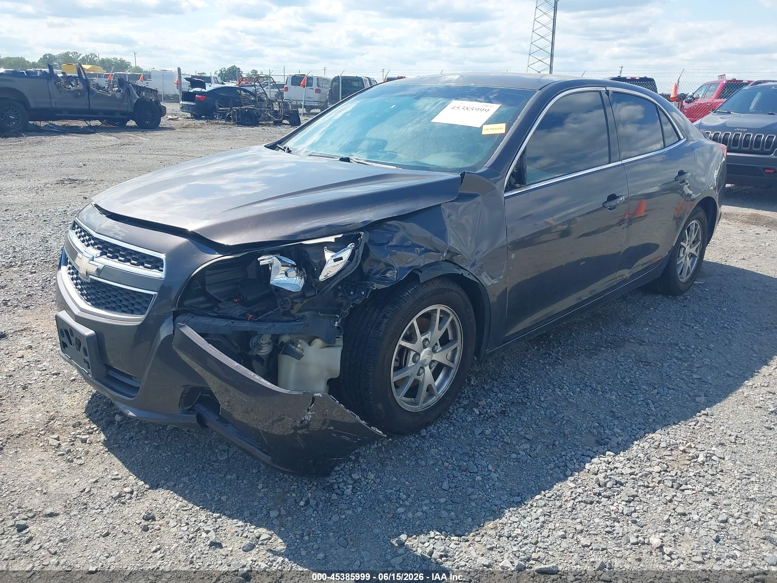 2013 Chevrolet Malibu 1fl Gray vin: 1G11A5SA2DF334529