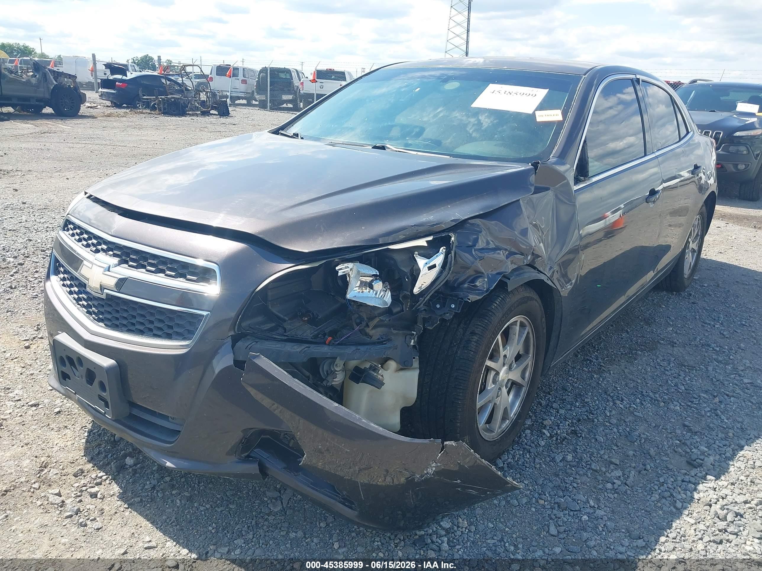 2013 Chevrolet Malibu 1fl Gray vin: 1G11A5SA2DF334529