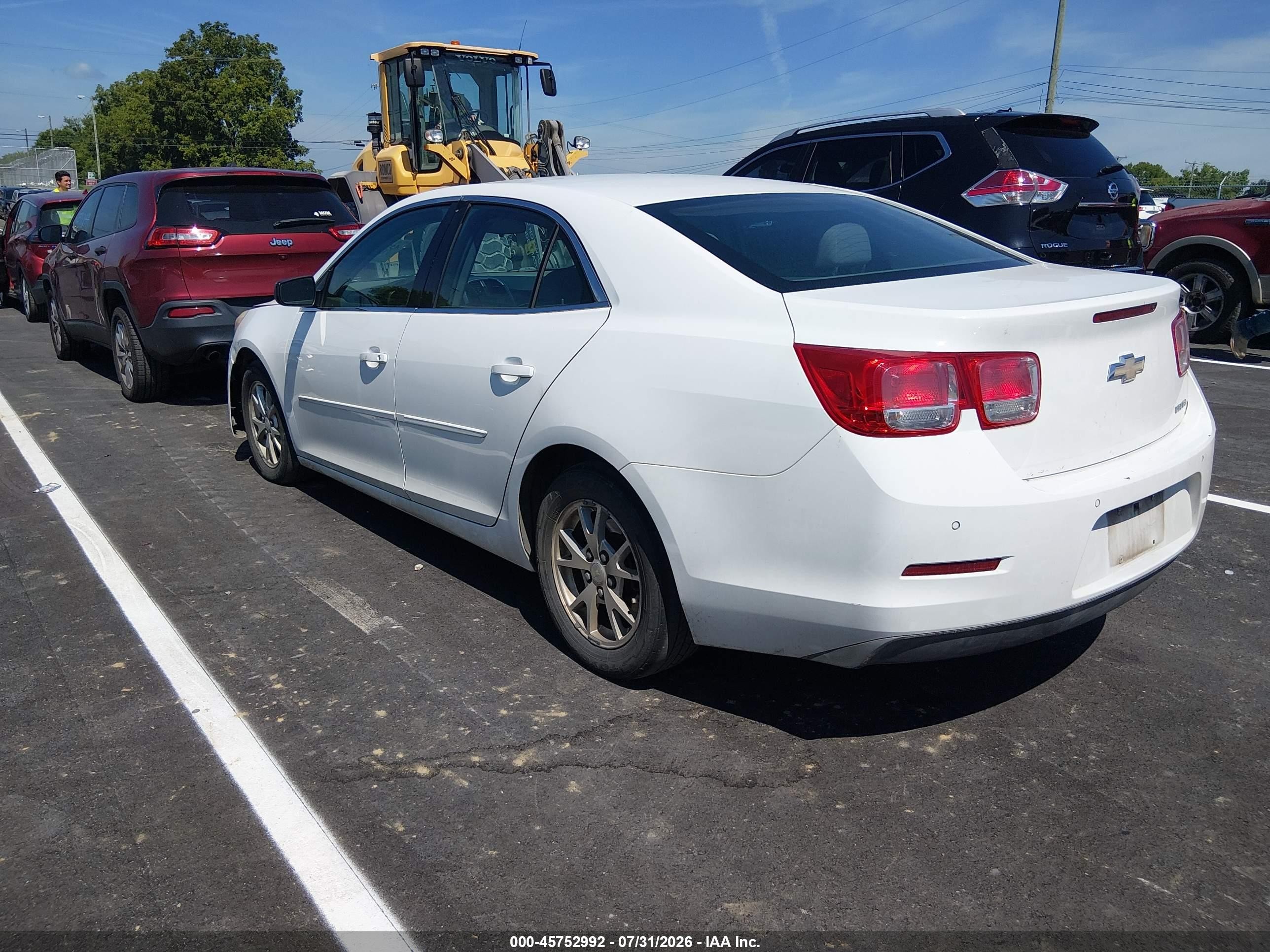 2013 Chevrolet Malibu 1fl White vin: 1G11A5SA5DF332578