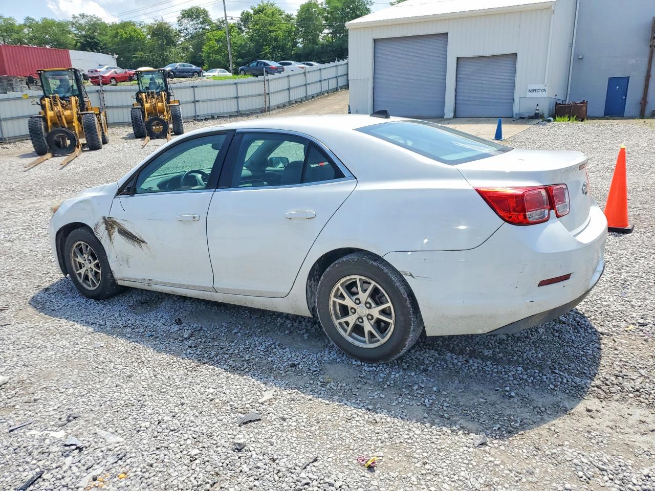 2013 Chevrolet Malibu Ls White vin: 1G11A5SA5DU150827
