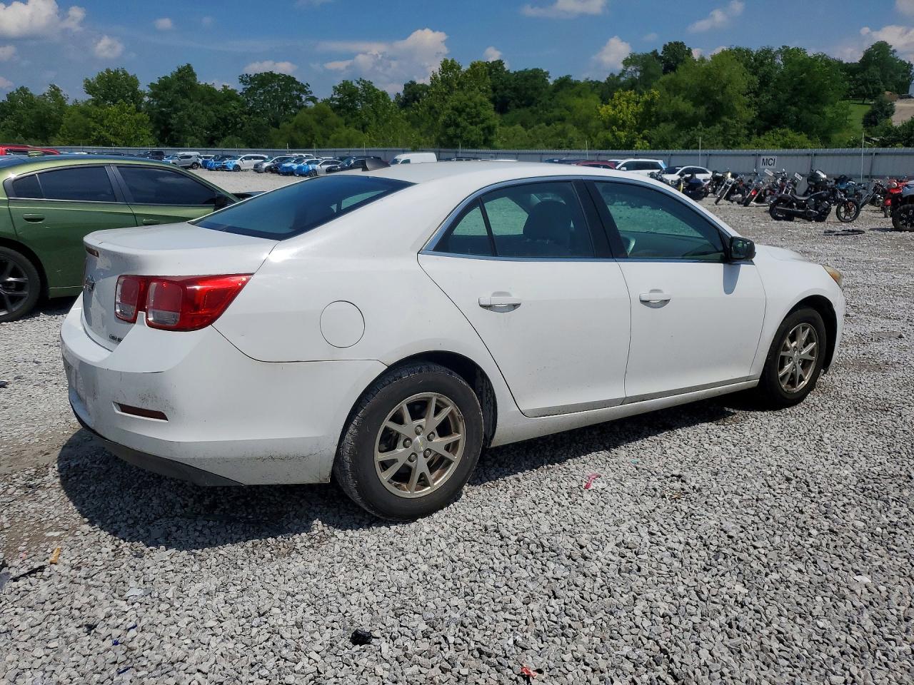 2013 Chevrolet Malibu Ls White vin: 1G11A5SA5DU150827