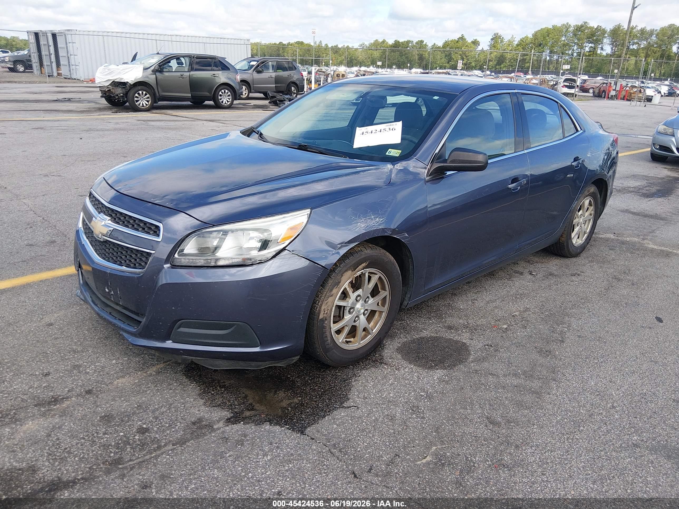 2013 Chevrolet Malibu 1fl Синий vin: 1G11A5SA9DF304802