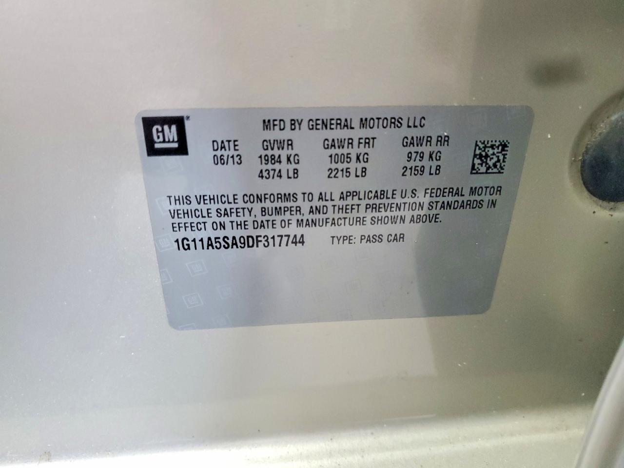 2013 Chevrolet Malibu Ls Beige vin: 1G11A5SA9DF317744