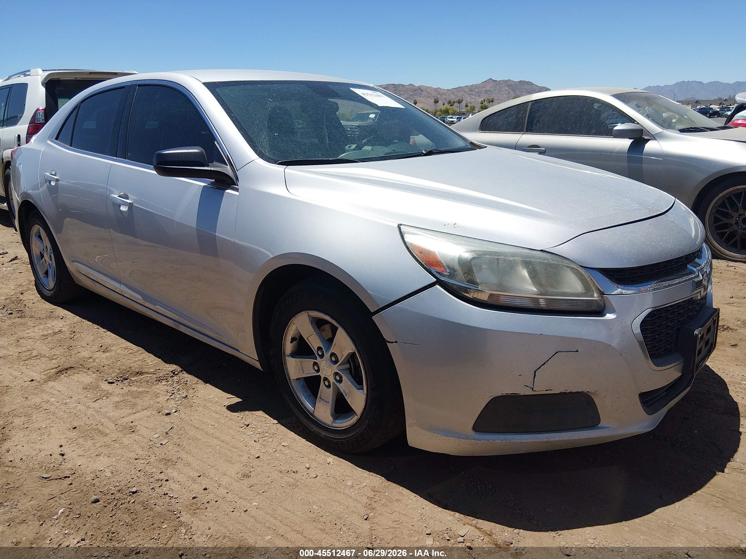 2014 Chevrolet Malibu 1fl Silver vin: 1G11A5SL0EF276584
