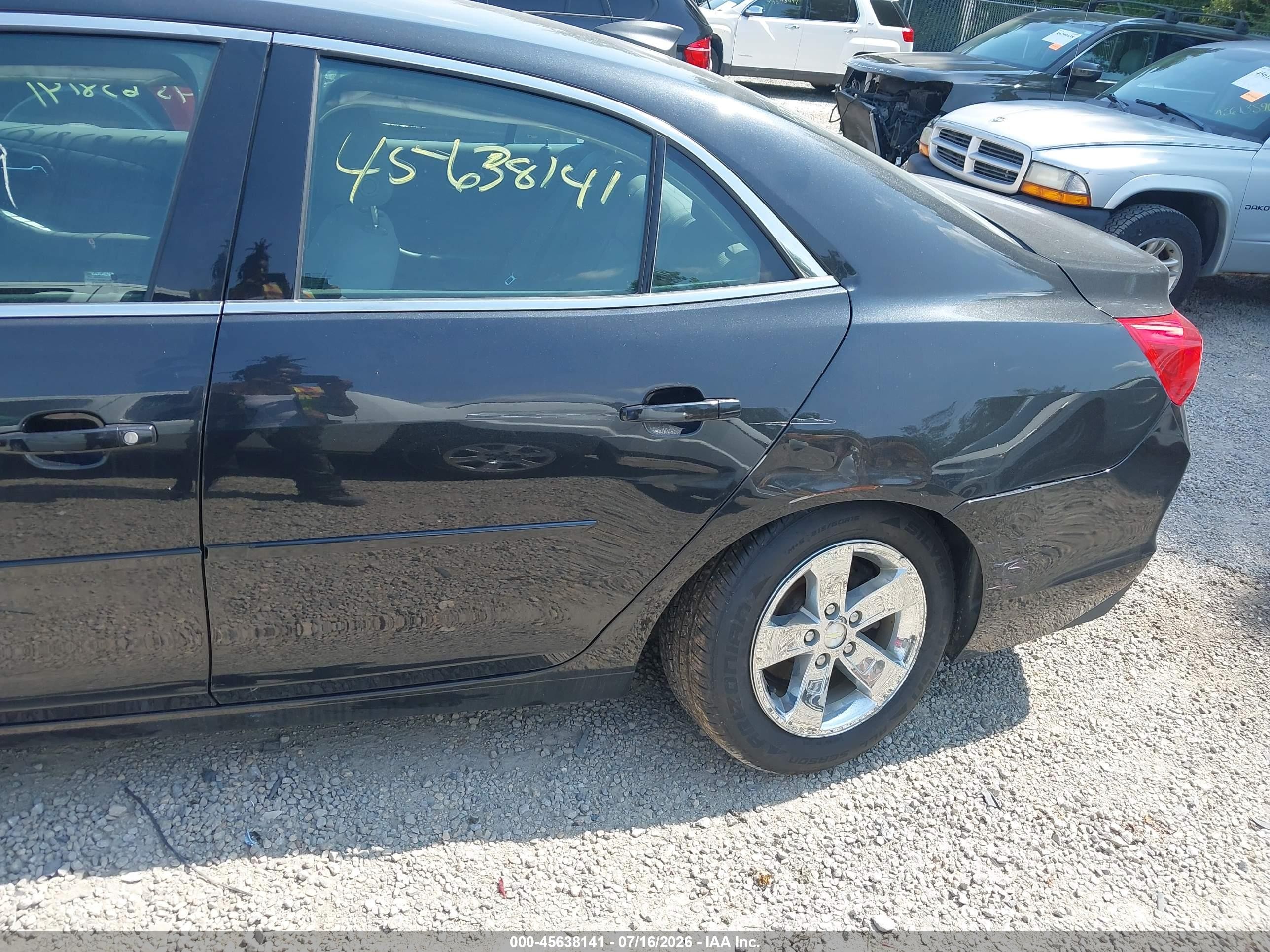 2015 Chevrolet Malibu 1fl Black vin: 1G11A5SL0FF296805