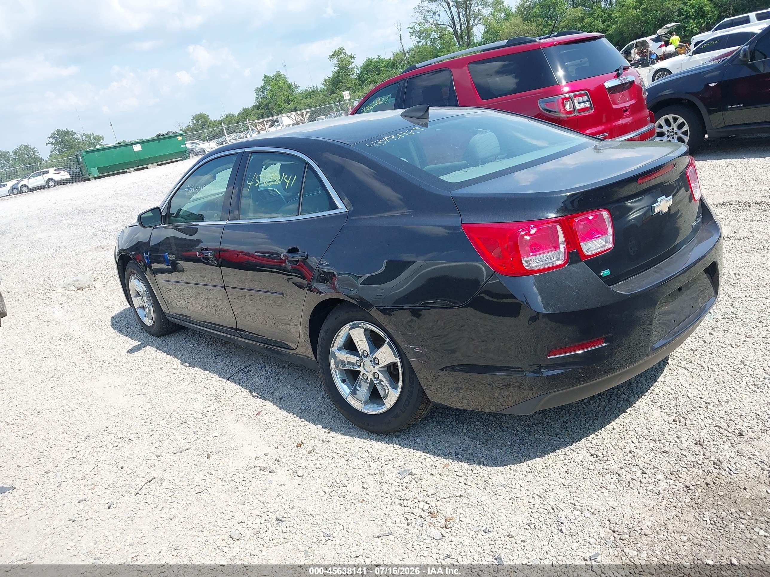 2015 Chevrolet Malibu 1fl Black vin: 1G11A5SL0FF296805