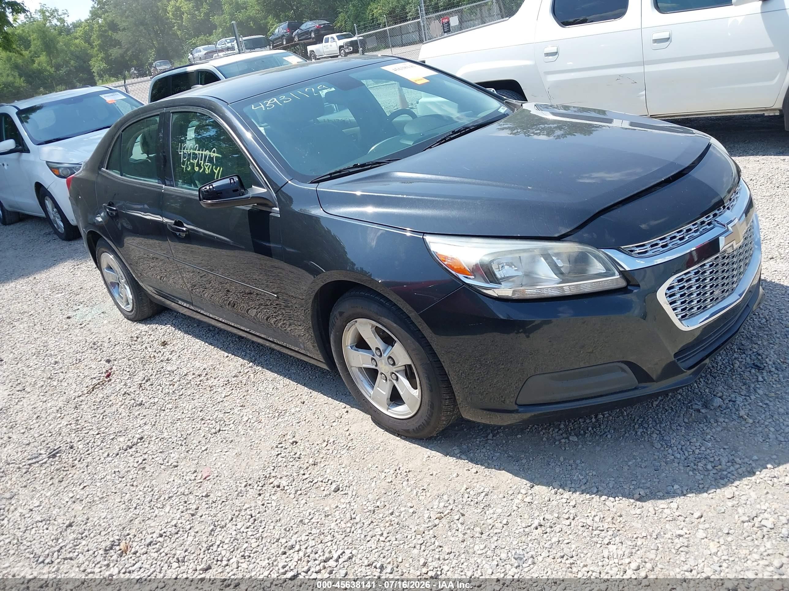 2015 Chevrolet Malibu 1fl Black vin: 1G11A5SL0FF296805