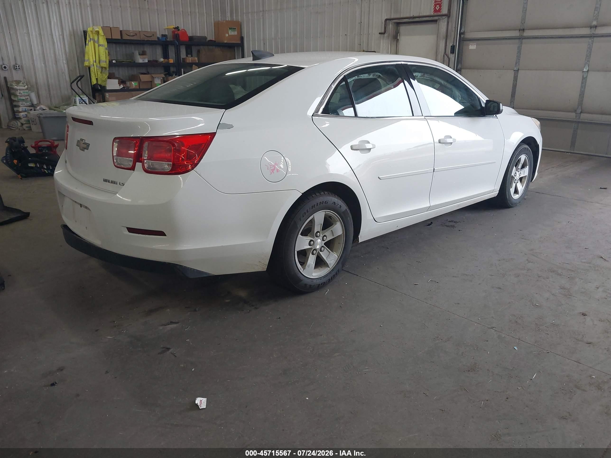 2015 Chevrolet Malibu 1fl White vin: 1G11A5SL0FF323176