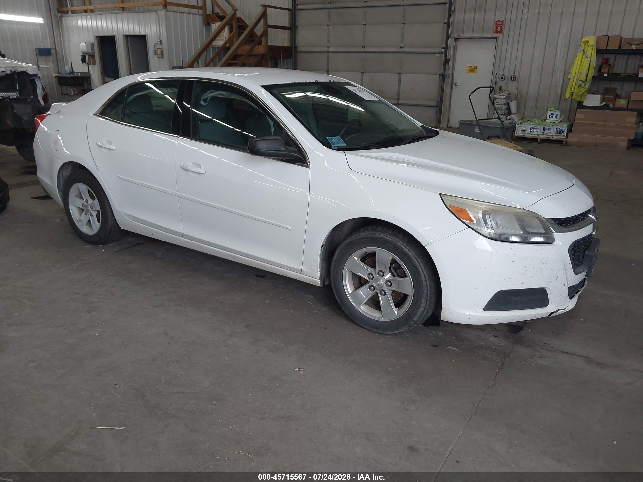 2015 Chevrolet Malibu 1fl White vin: 1G11A5SL0FF323176