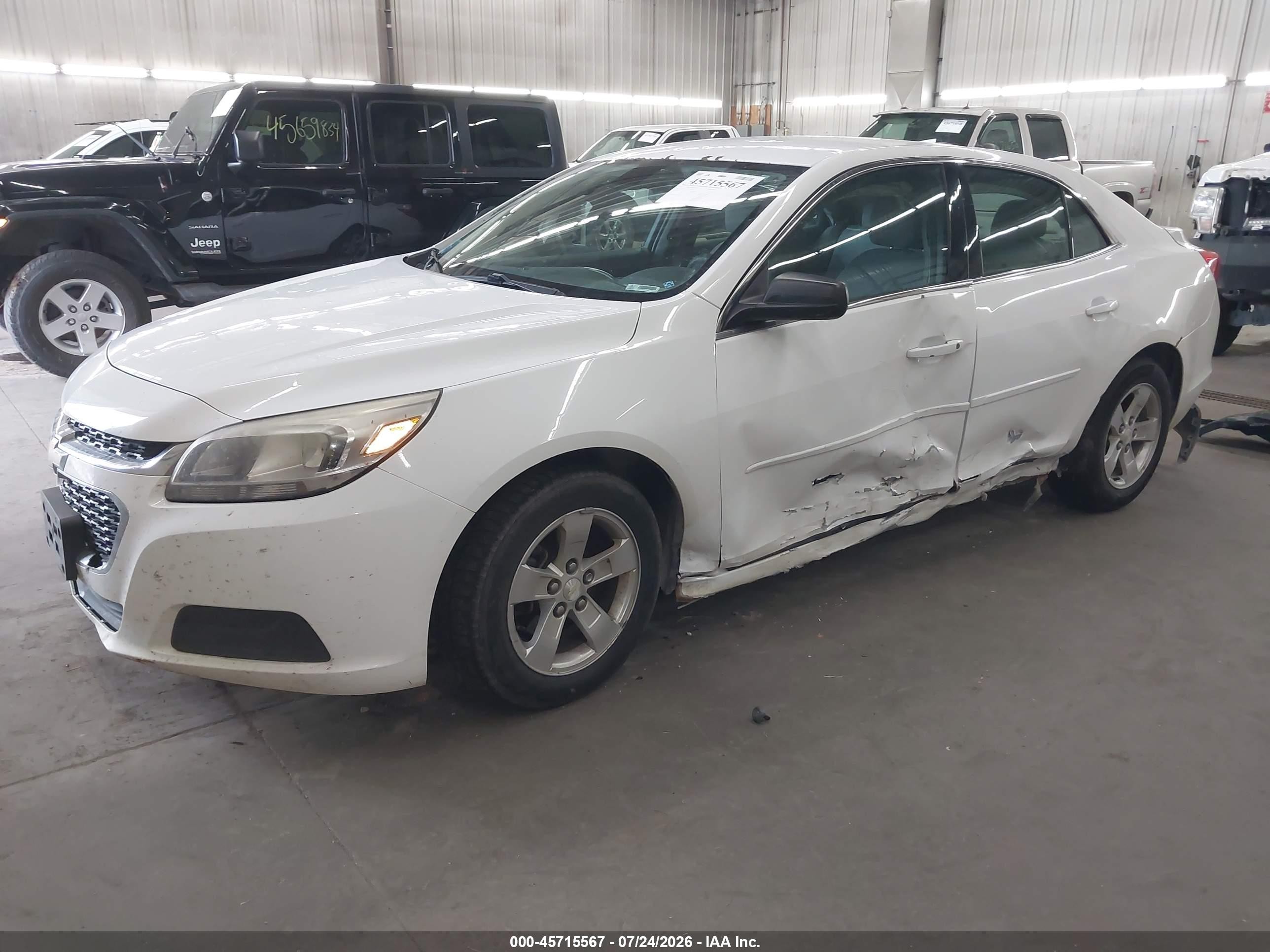 2015 Chevrolet Malibu 1fl White vin: 1G11A5SL0FF323176