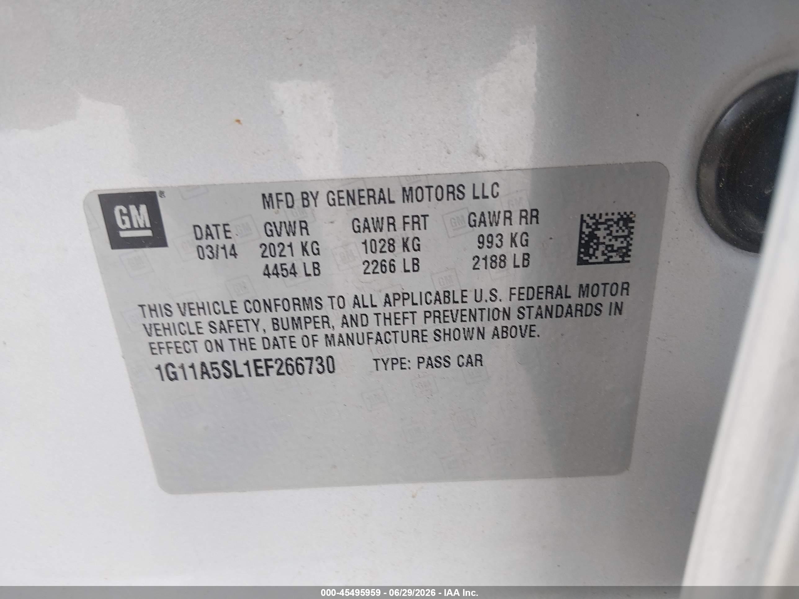 2014 Chevrolet Malibu 1fl Серебряный vin: 1G11A5SL1EF266730