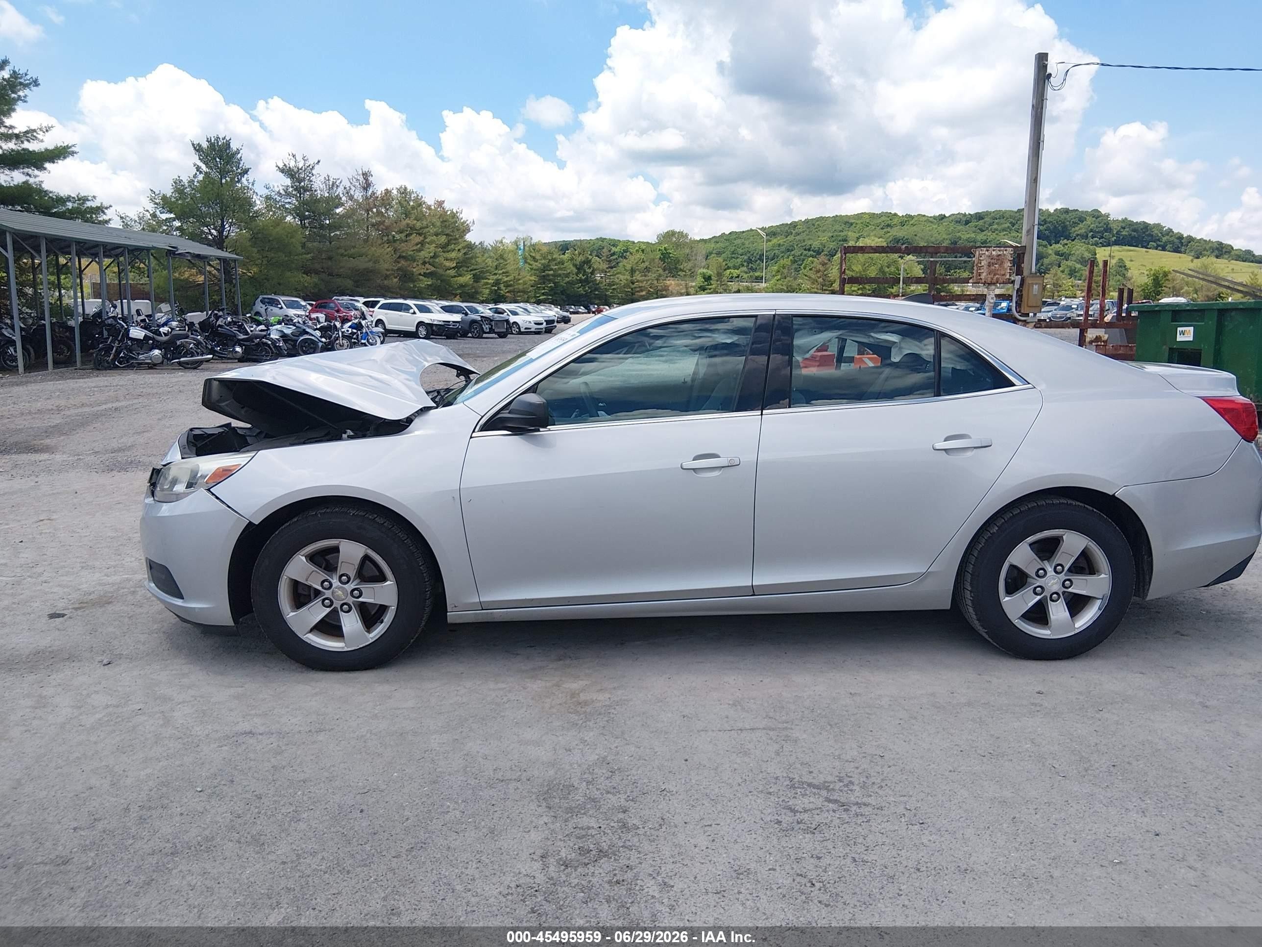 2014 Chevrolet Malibu 1fl Серебряный vin: 1G11A5SL1EF266730