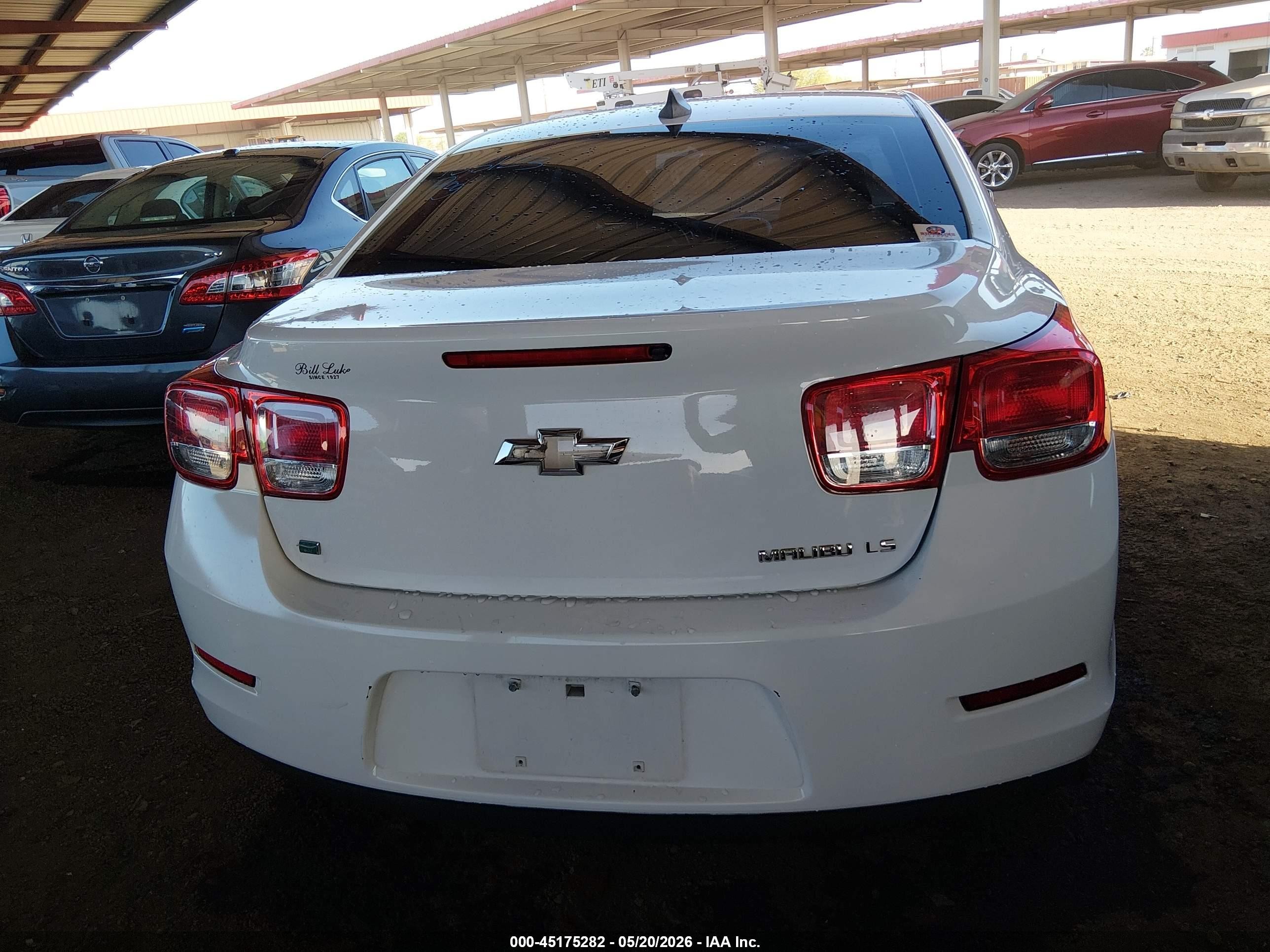 2015 Chevrolet Malibu 1fl White vin: 1G11A5SL1FF174115
