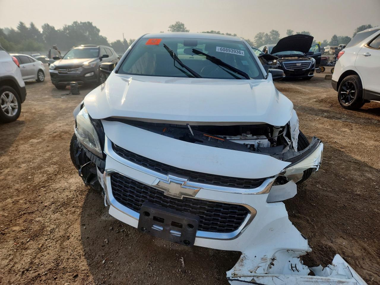 2015 Chevrolet Malibu Ls White vin: 1G11A5SL1FF271962