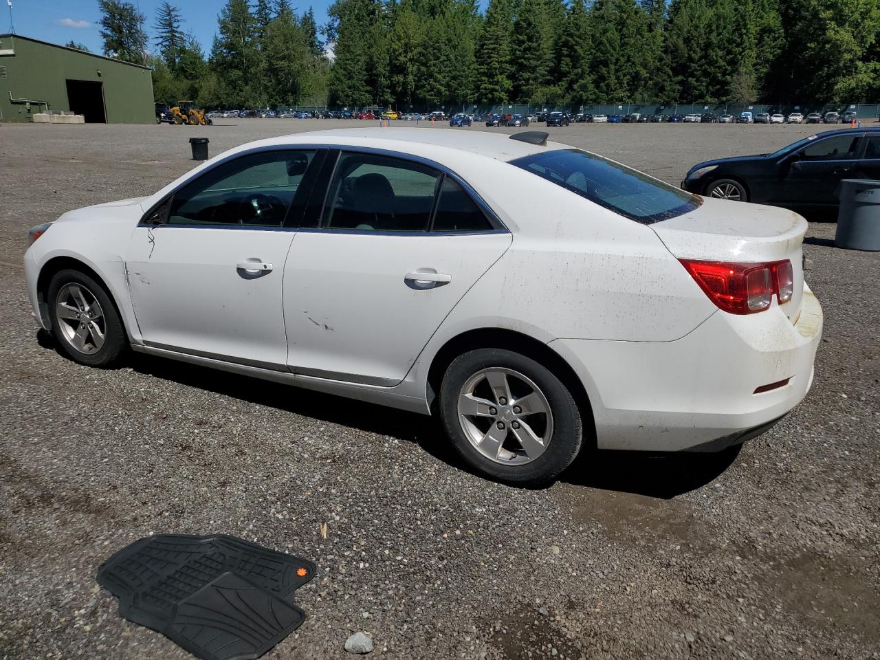 2015 Chevrolet Malibu Ls White vin: 1G11A5SL1FF291967 Damage: Left Qtr Panel, Heavy Scratch, 2 To 3 Inches