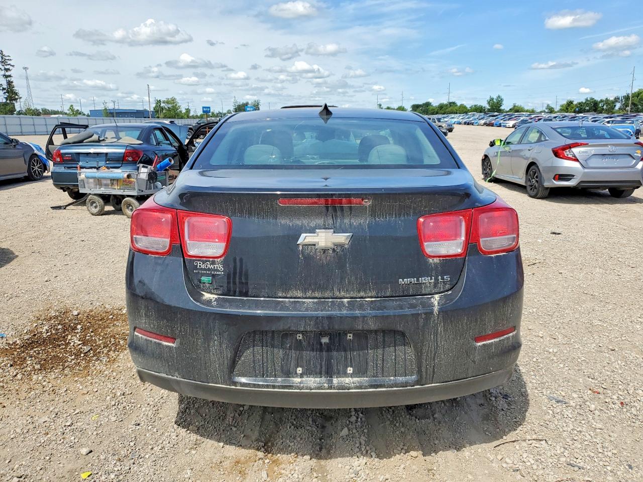 2015 Chevrolet Malibu Ls Gray vin: 1G11A5SL1FF319752