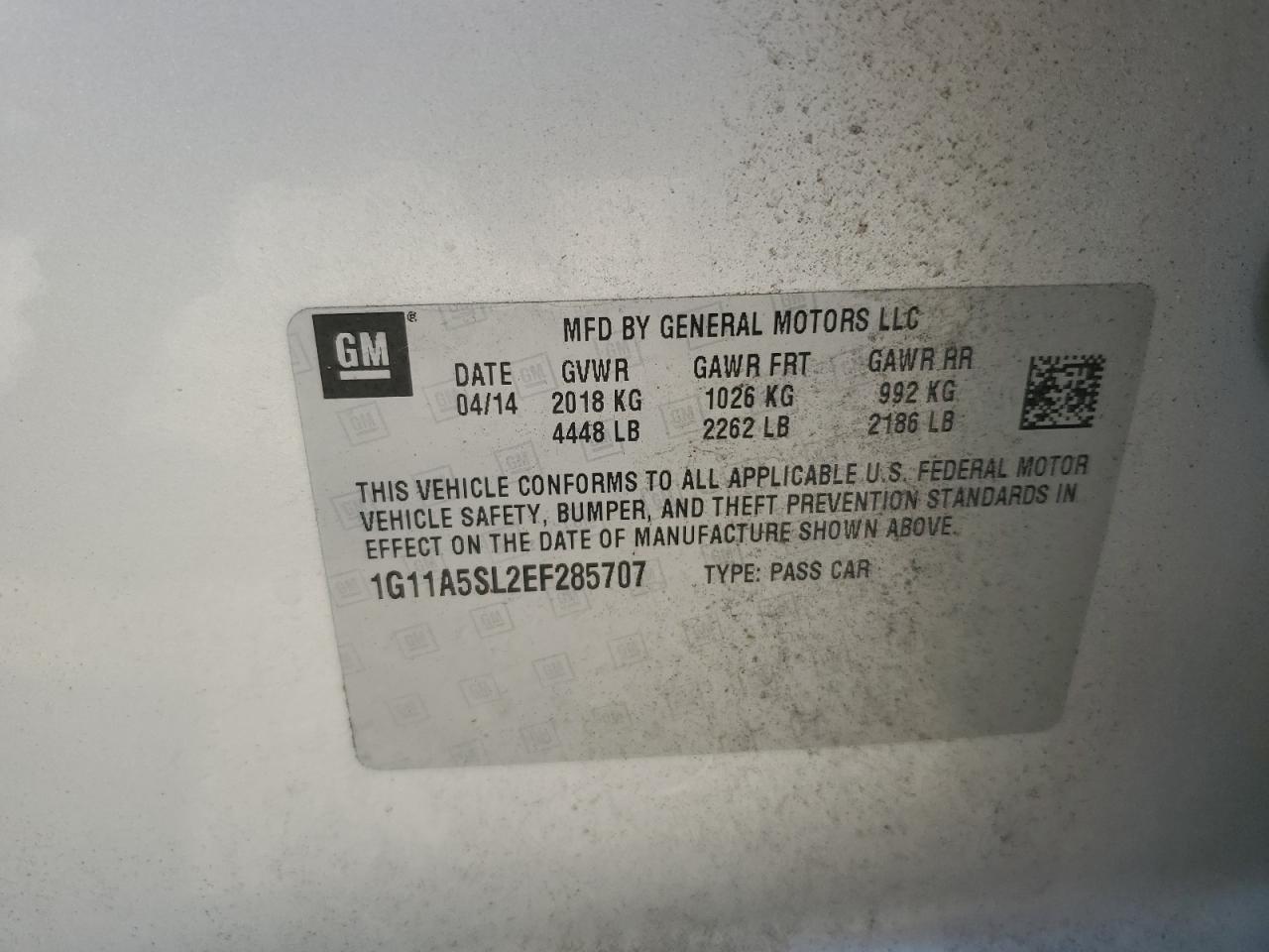 2014 Chevrolet Malibu Ls Silver vin: 1G11A5SL2EF285707