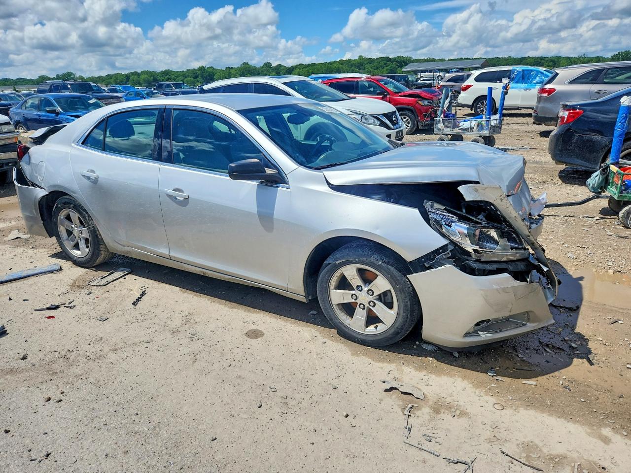 2015 Chevrolet Malibu Ls Silver vin: 1G11A5SL2FF295641