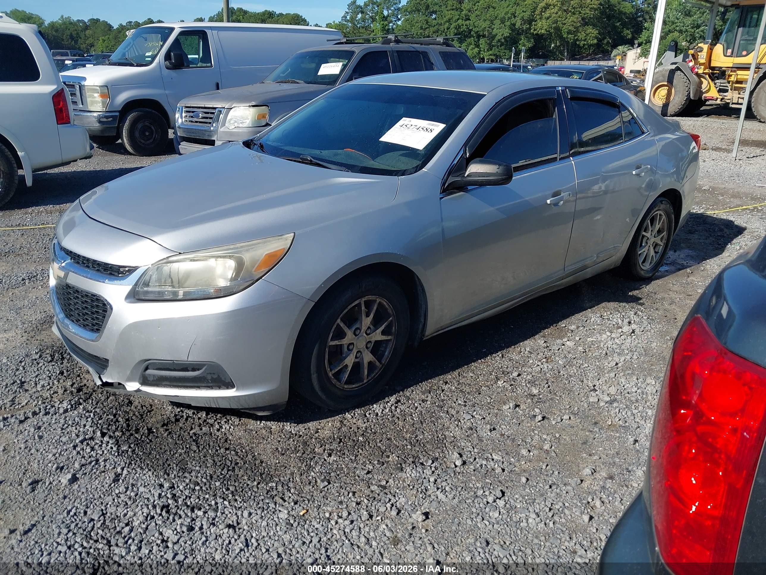 2014 Chevrolet Malibu 1fl Silver vin: 1G11A5SL3EF147903