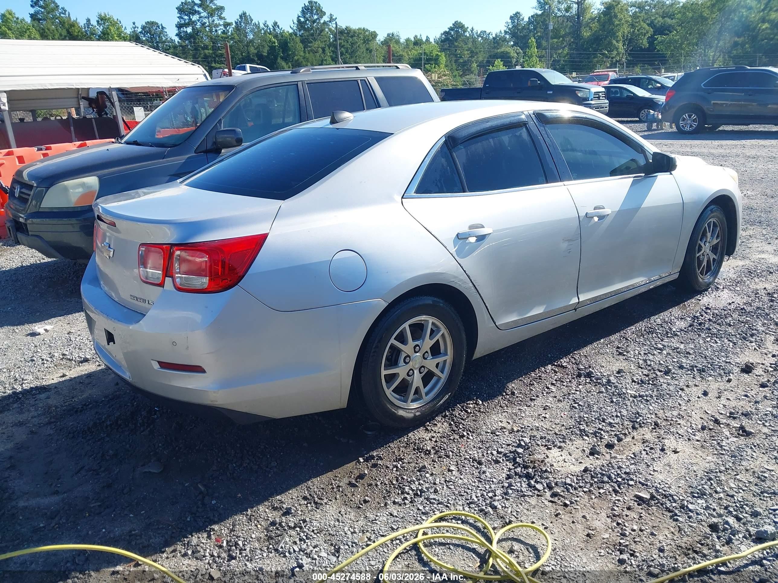 2014 Chevrolet Malibu 1fl Silver vin: 1G11A5SL3EF147903