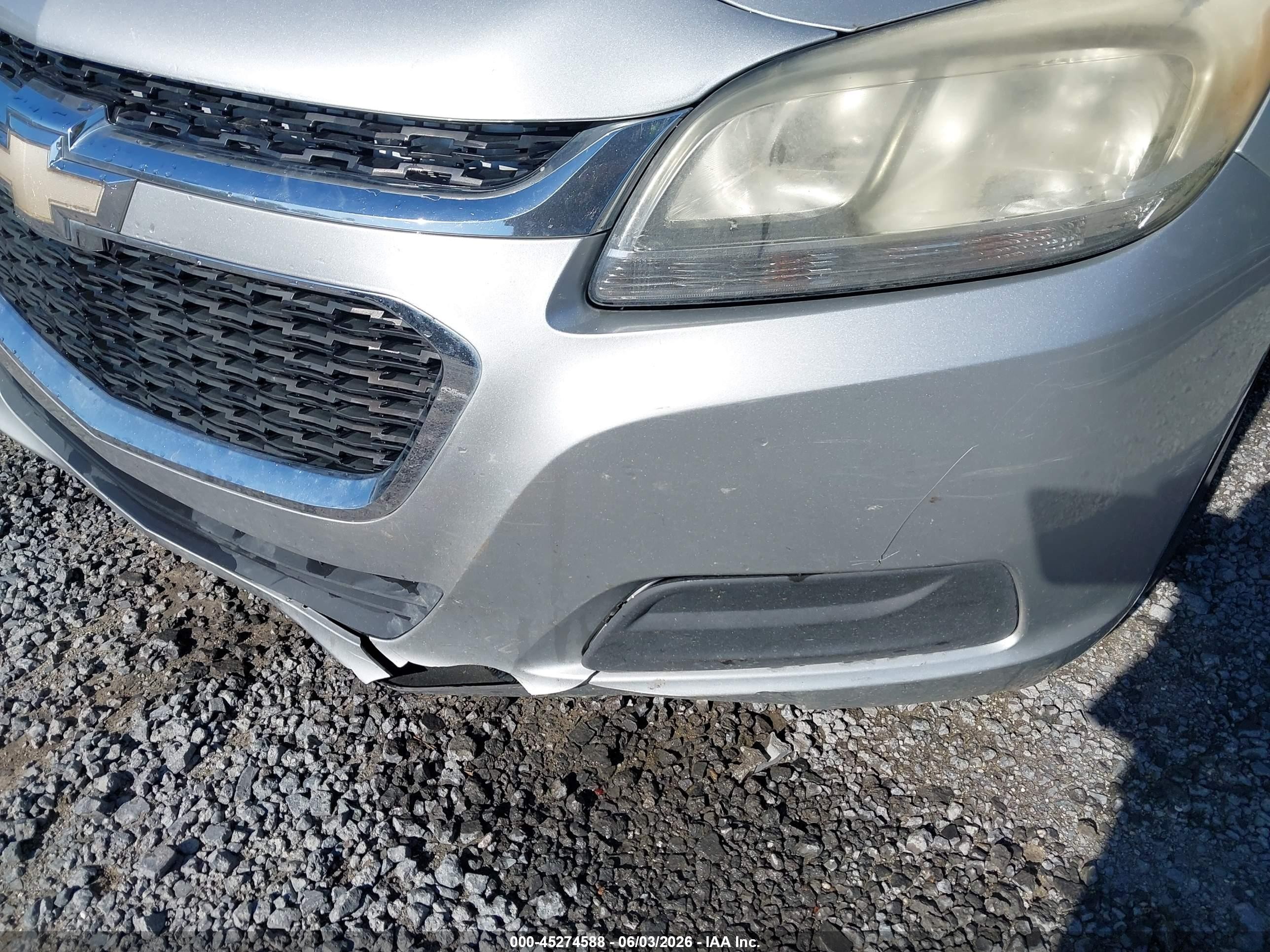 2014 Chevrolet Malibu 1fl Silver vin: 1G11A5SL3EF147903