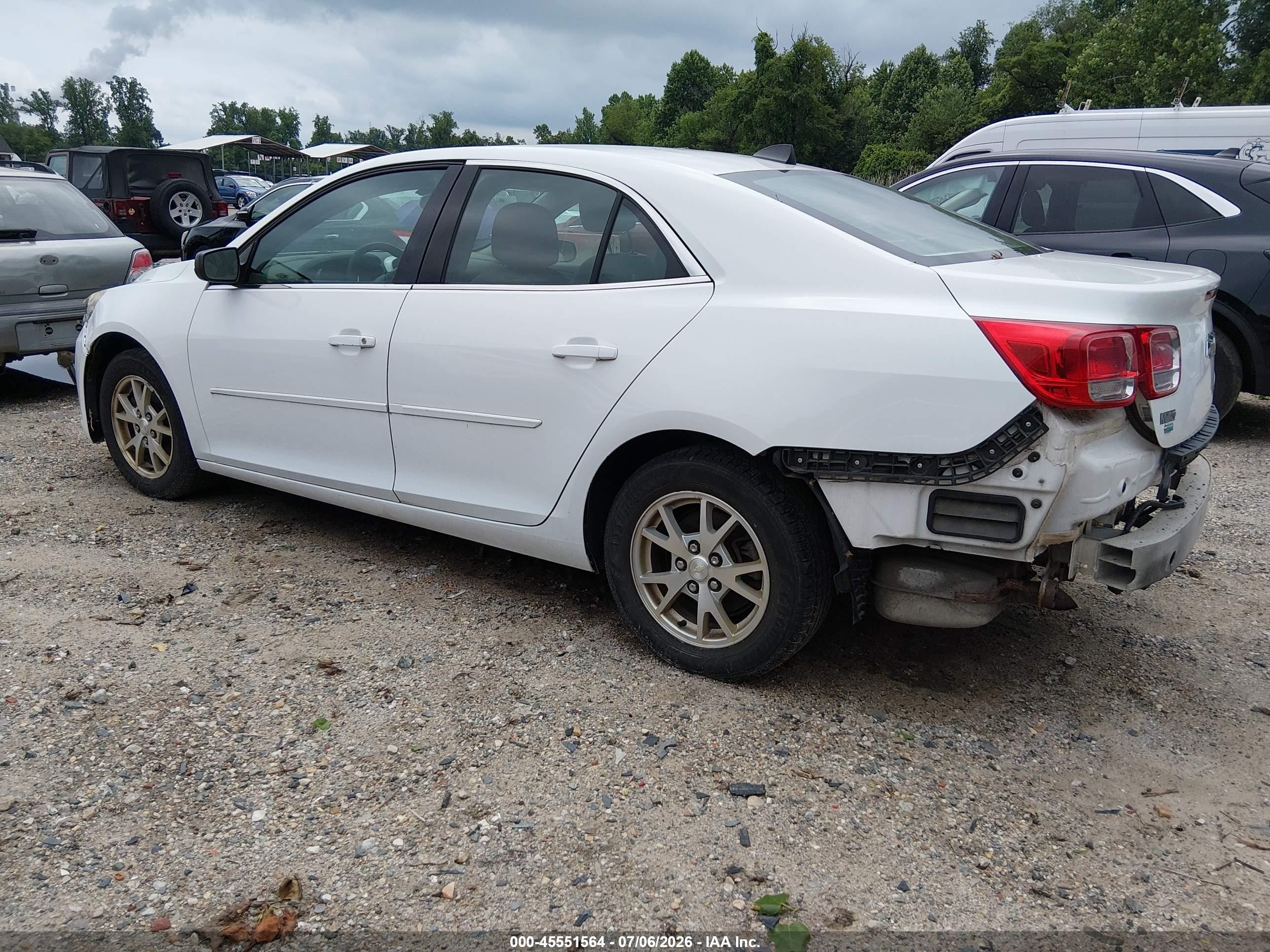 2014 Chevrolet Malibu 1fl White vin: 1G11A5SL3EU155446