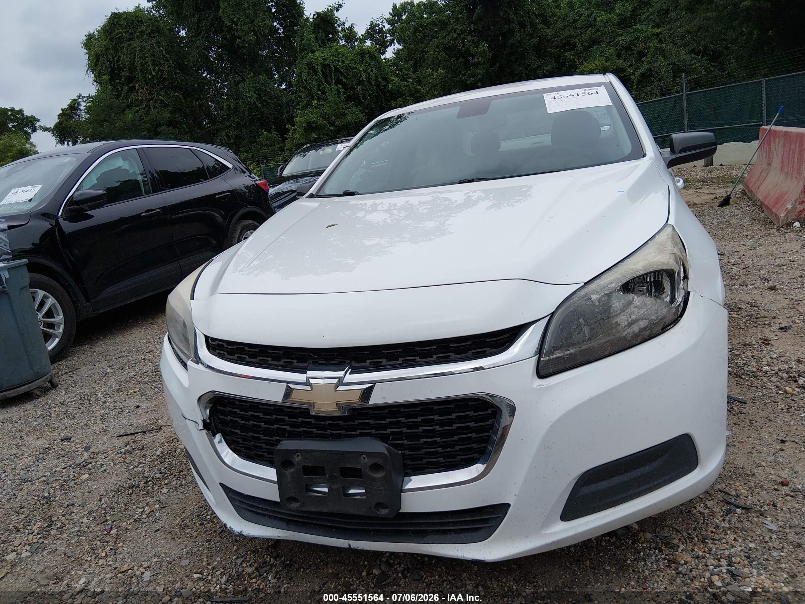2014 Chevrolet Malibu 1fl White vin: 1G11A5SL3EU155446