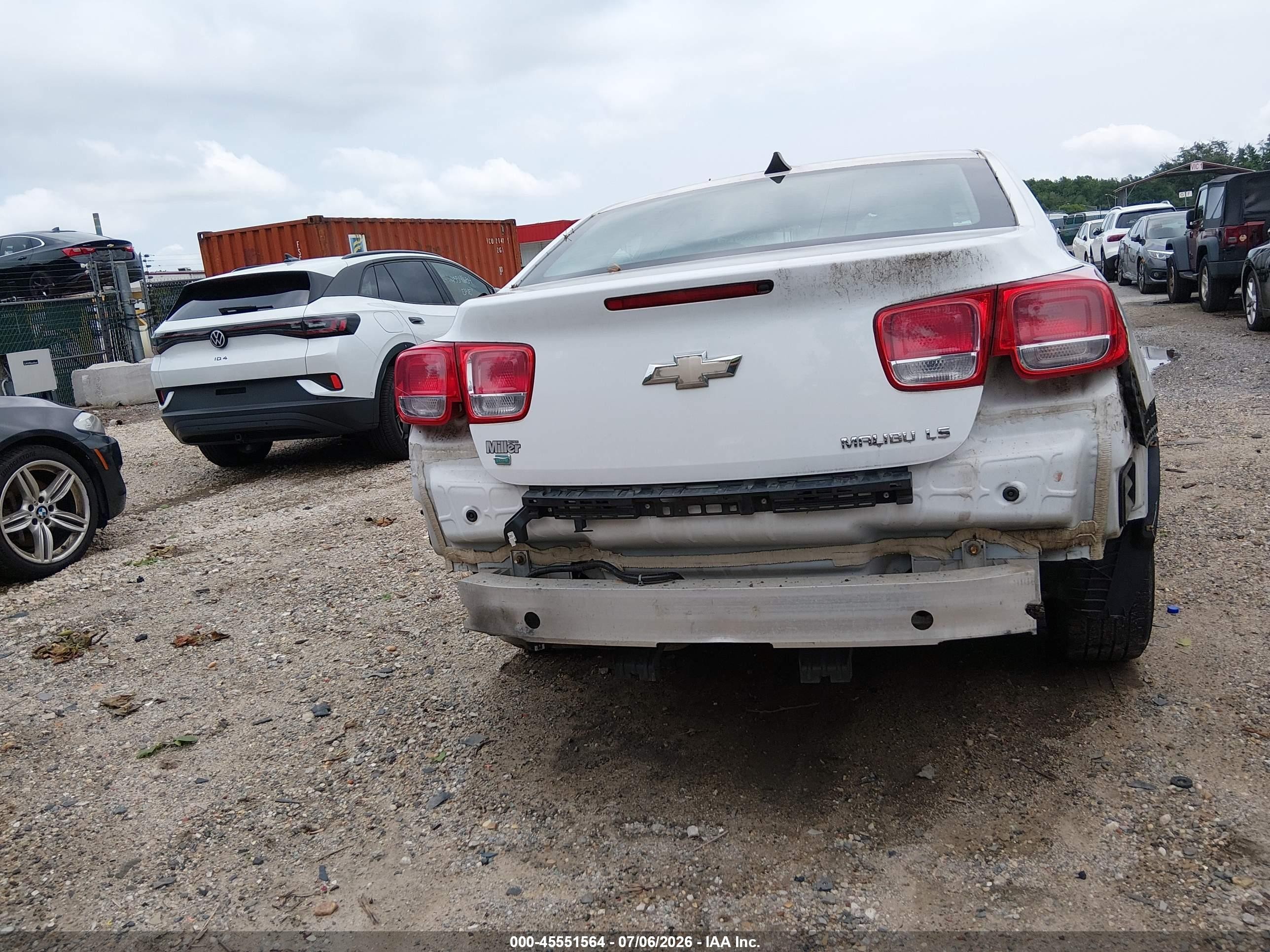 2014 Chevrolet Malibu 1fl White vin: 1G11A5SL3EU155446