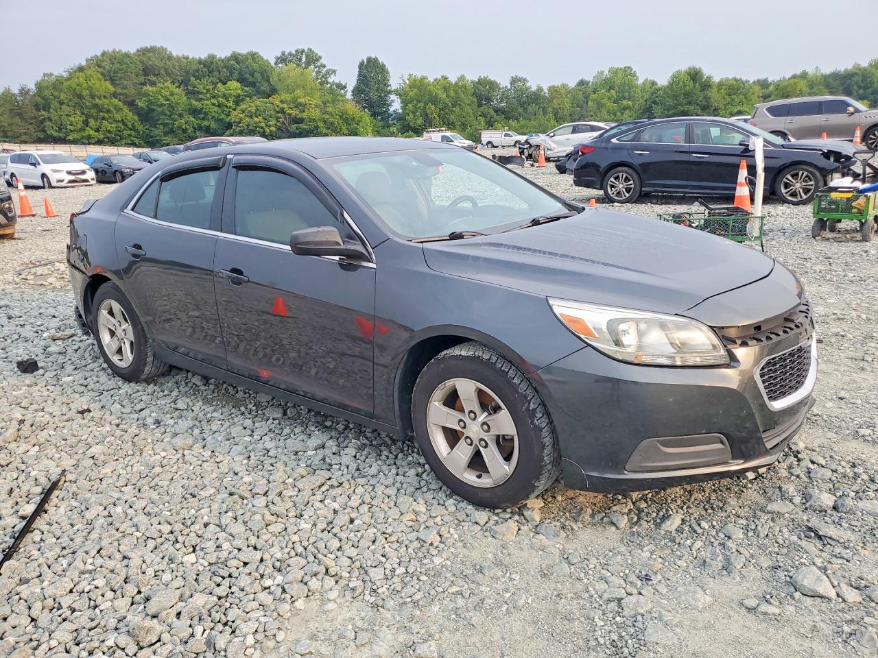 2015 Chevrolet Malibu Ls Charcoal vin: 1G11A5SL3FF125983